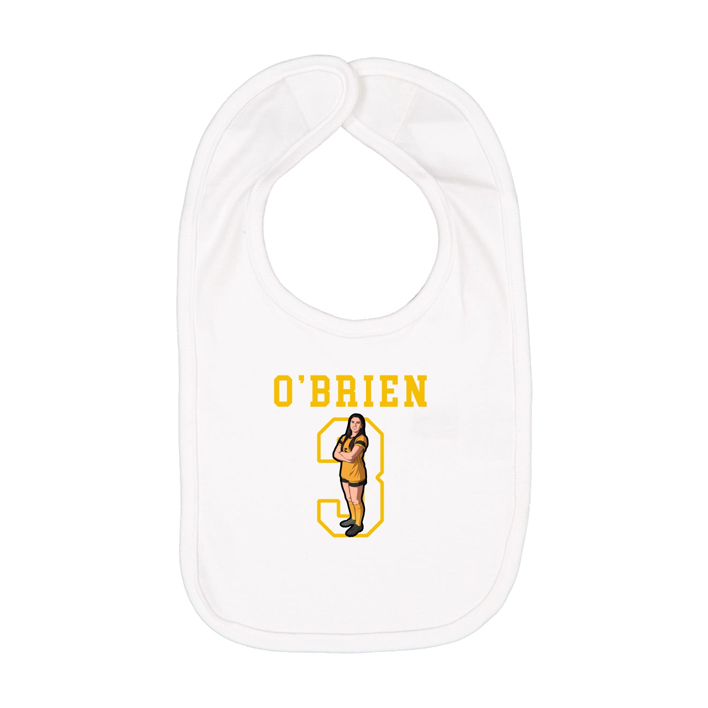 Infant Bib — Shirsey in White