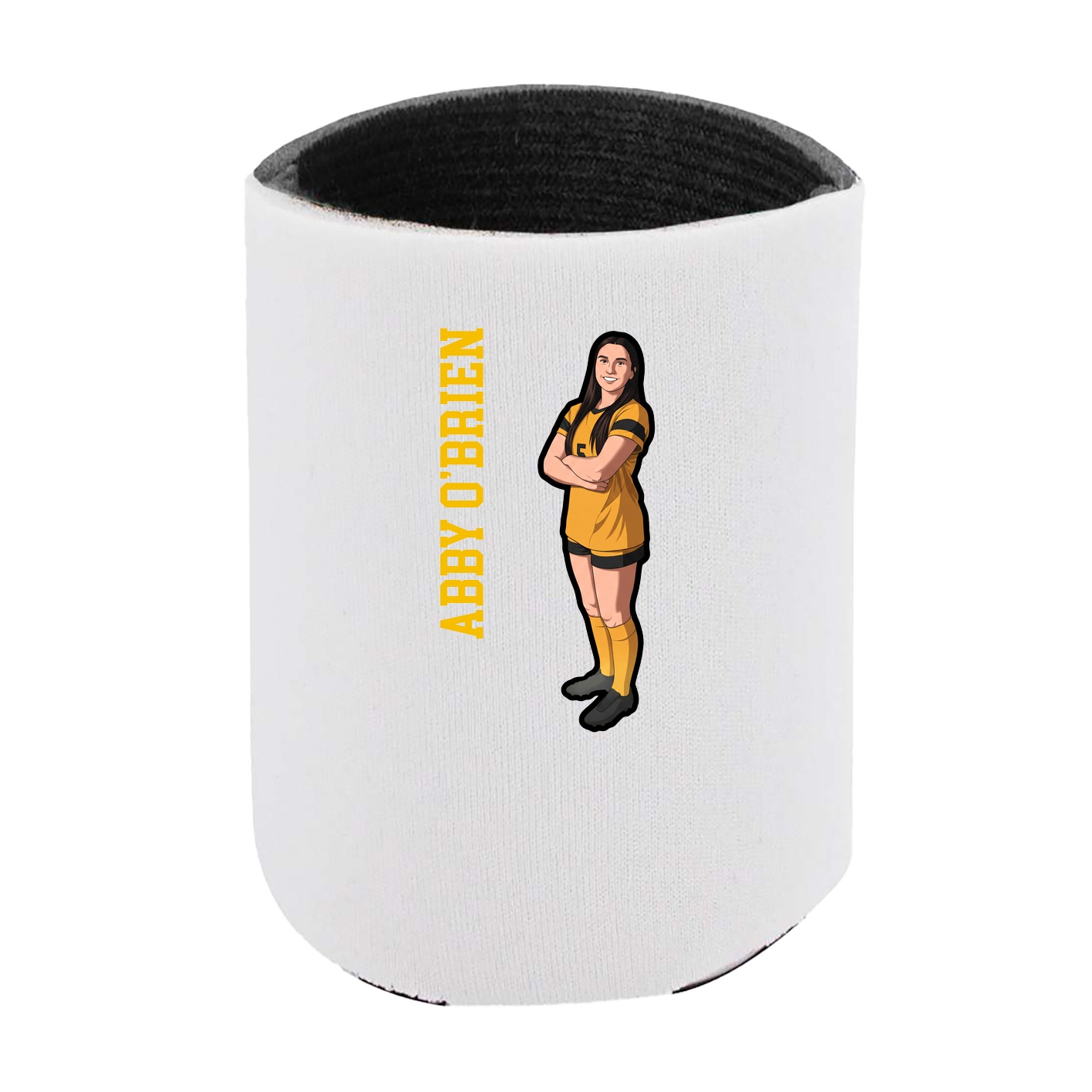 Can Holder — Name Vertical in White