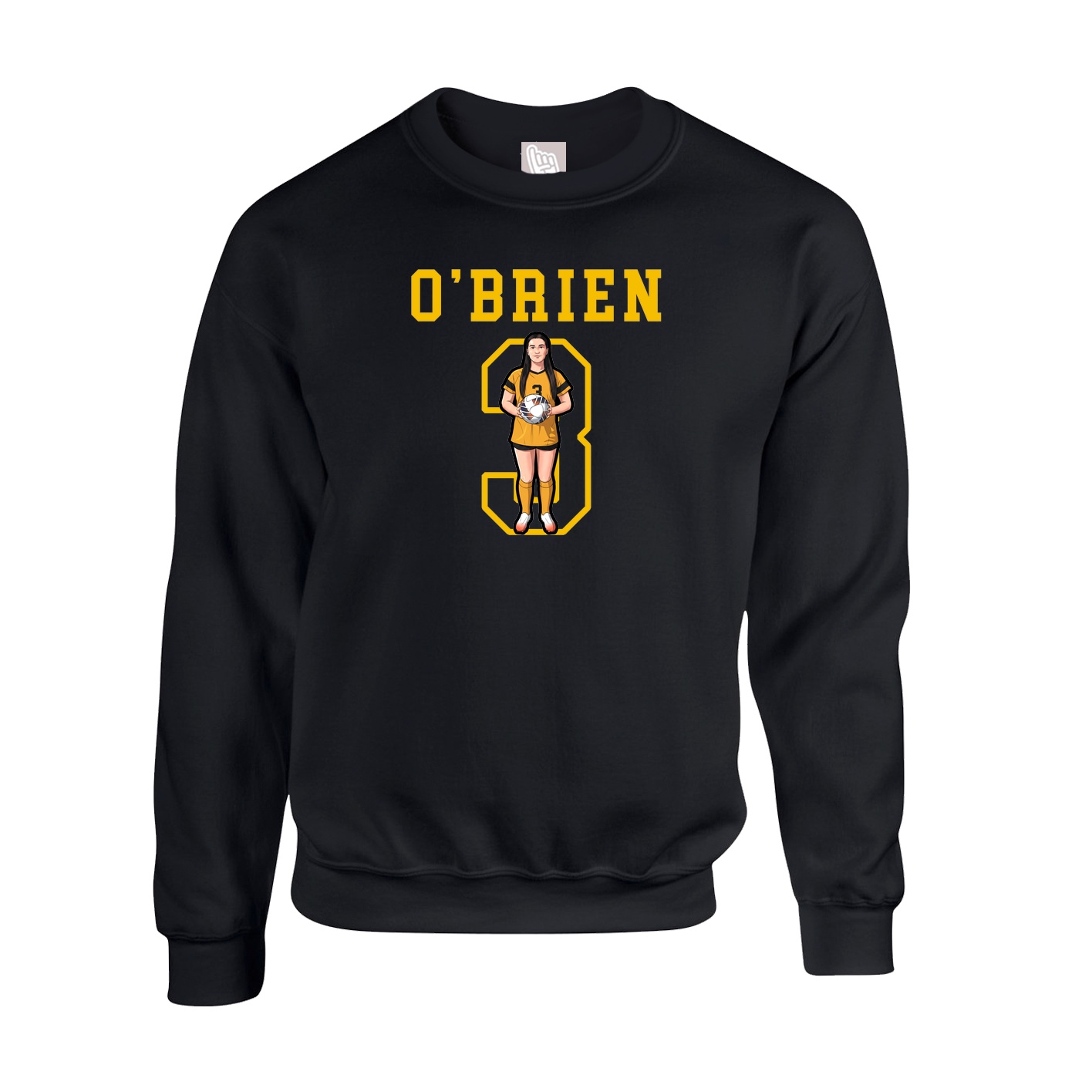Fleece Crew — Shirsey in Black