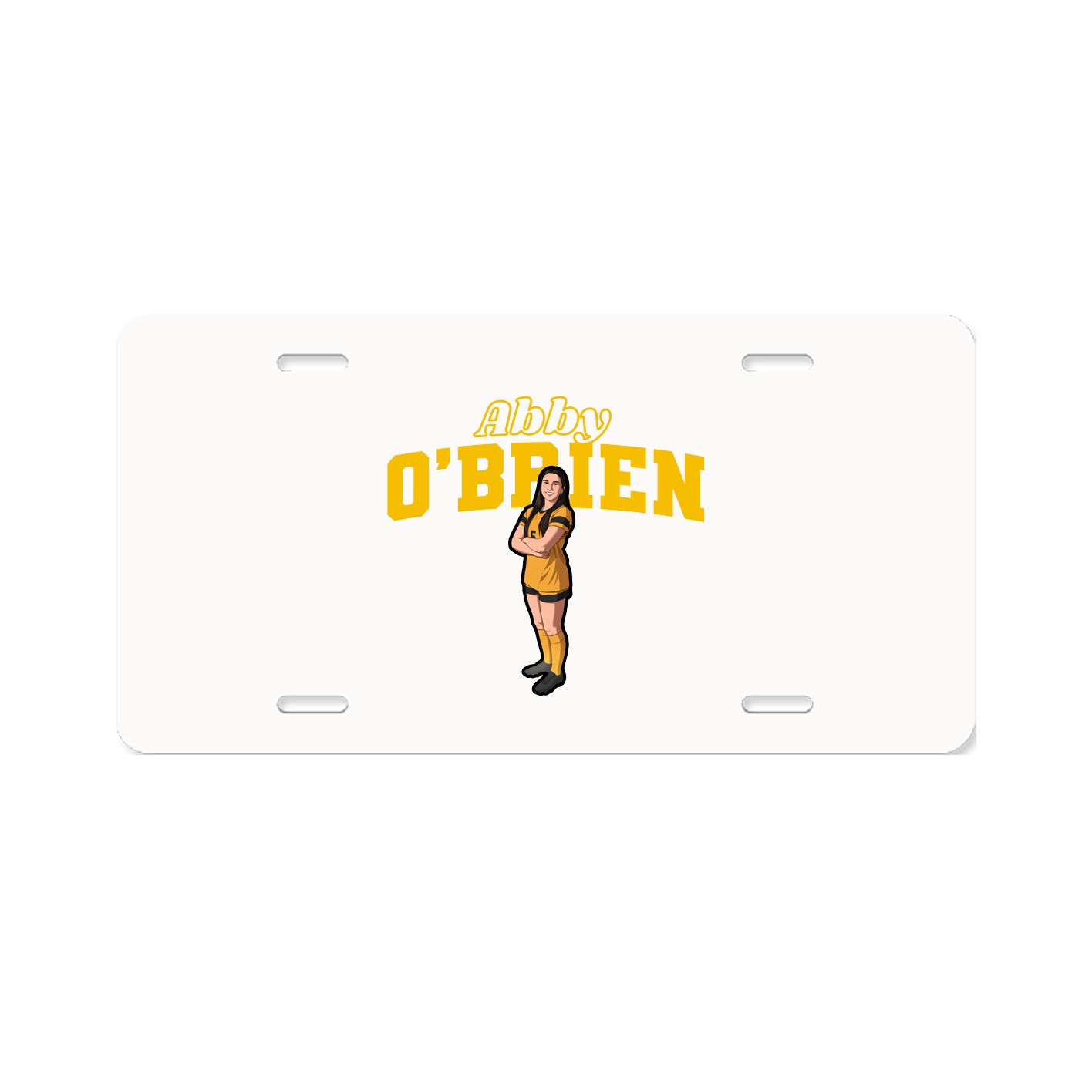 License Plate — Name Arch in Classic