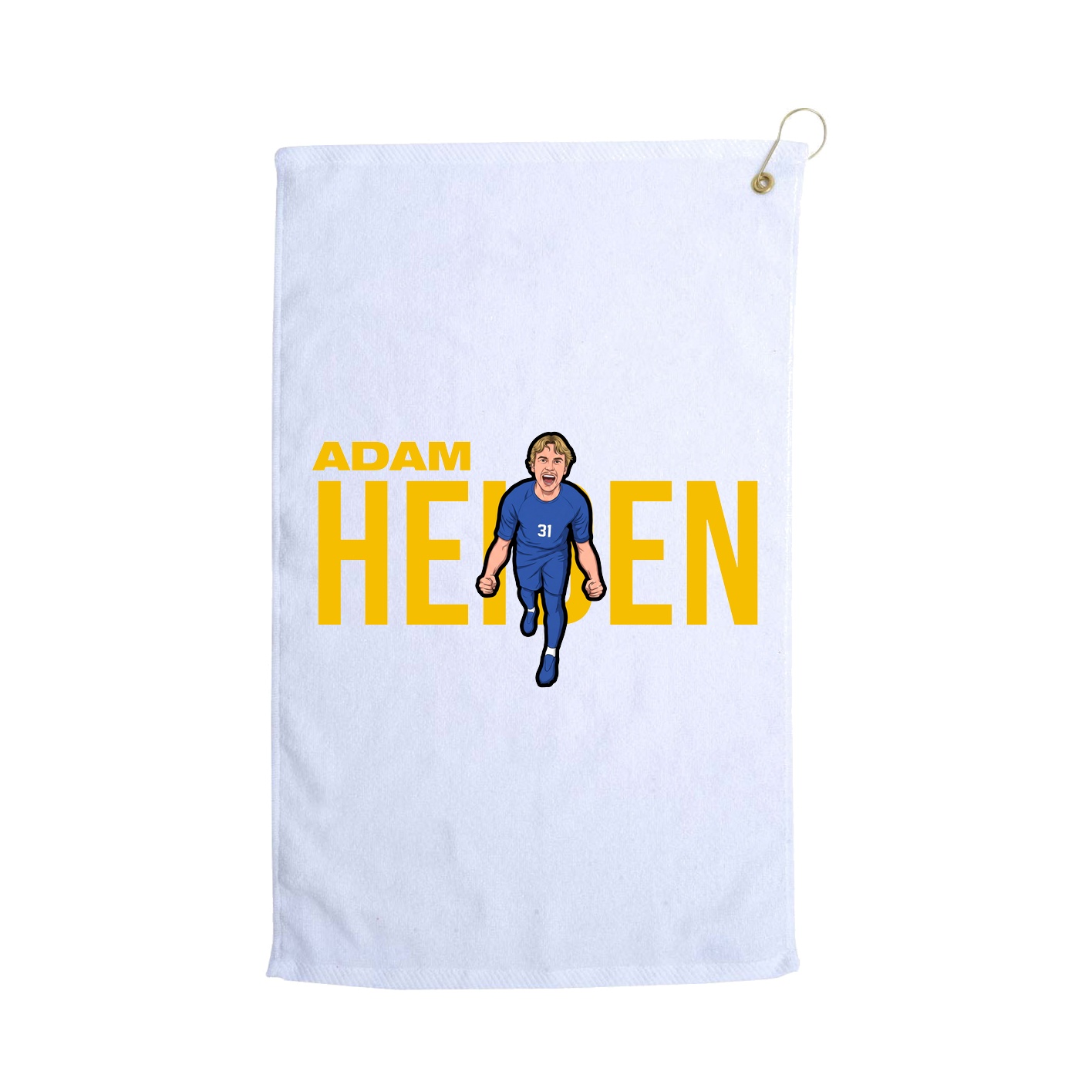 Golf Towel — Player Name in White