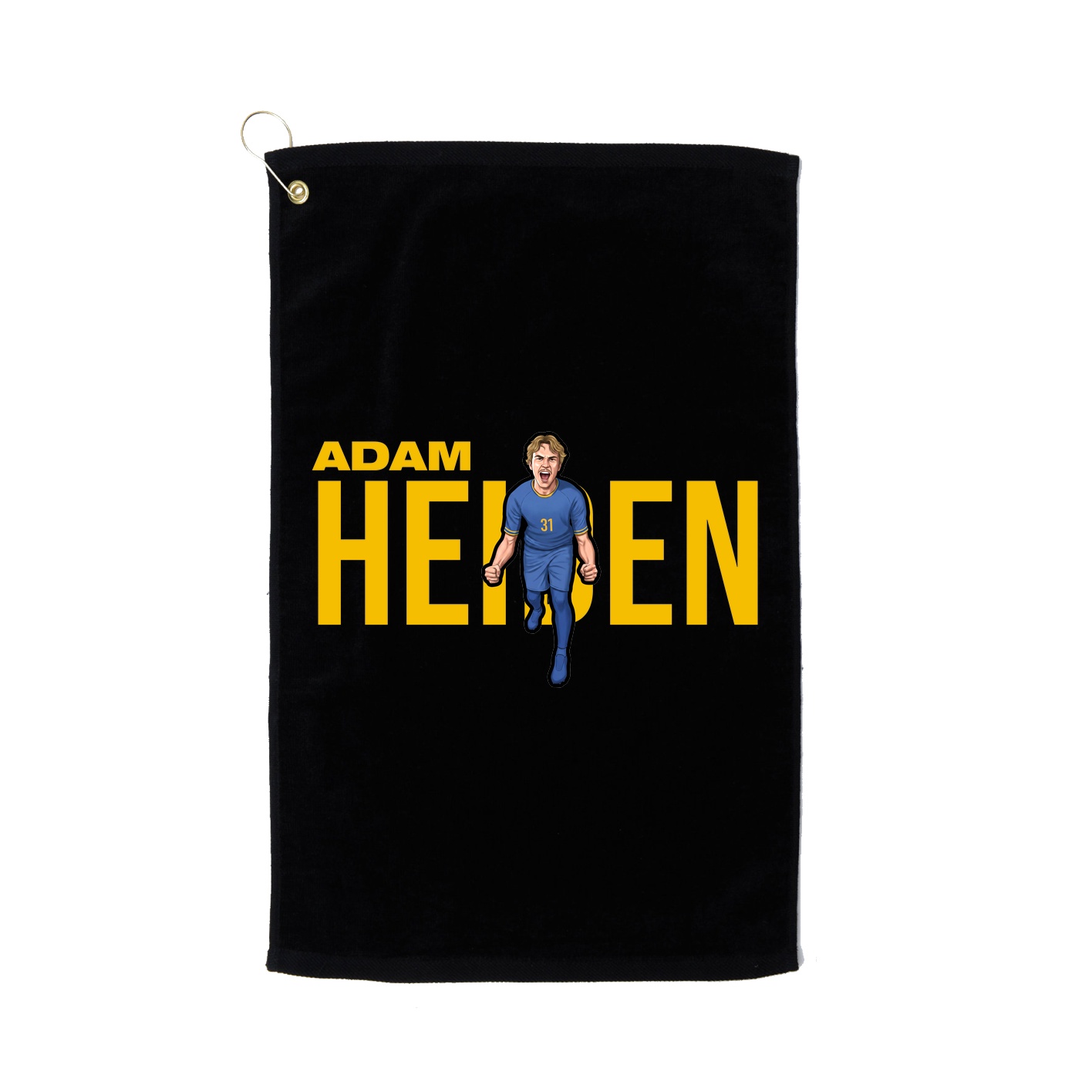 Golf Towel — Player Name in Black