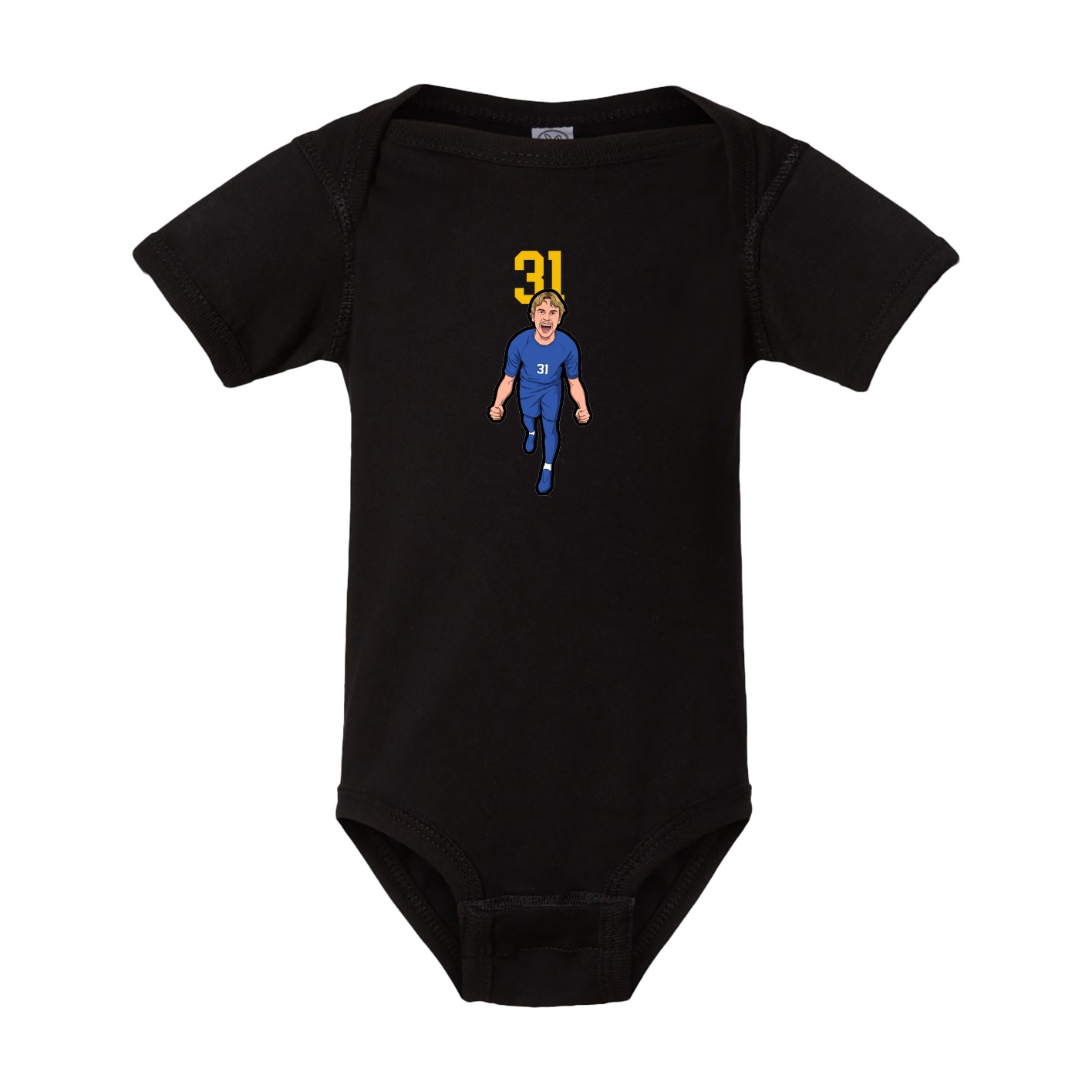 Baby Onesie — Number Top in Black