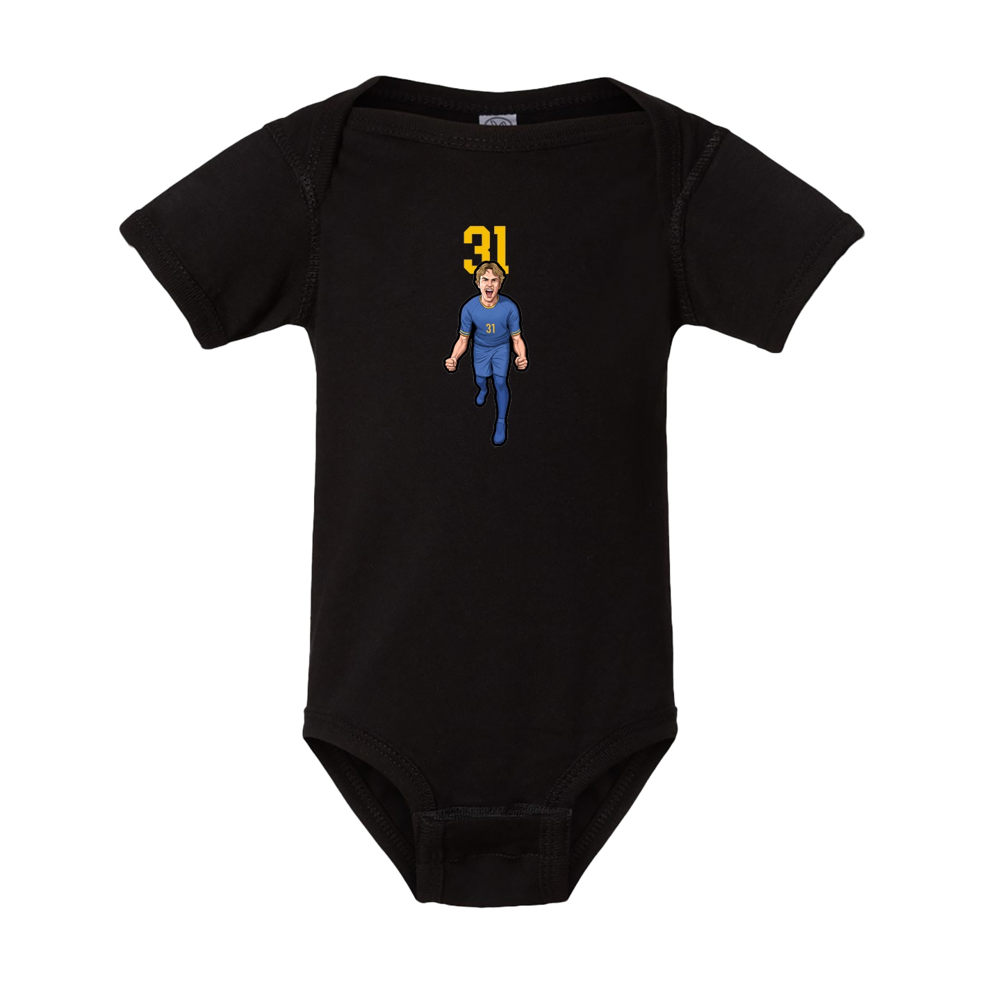Baby Onesie — Number Top in Black