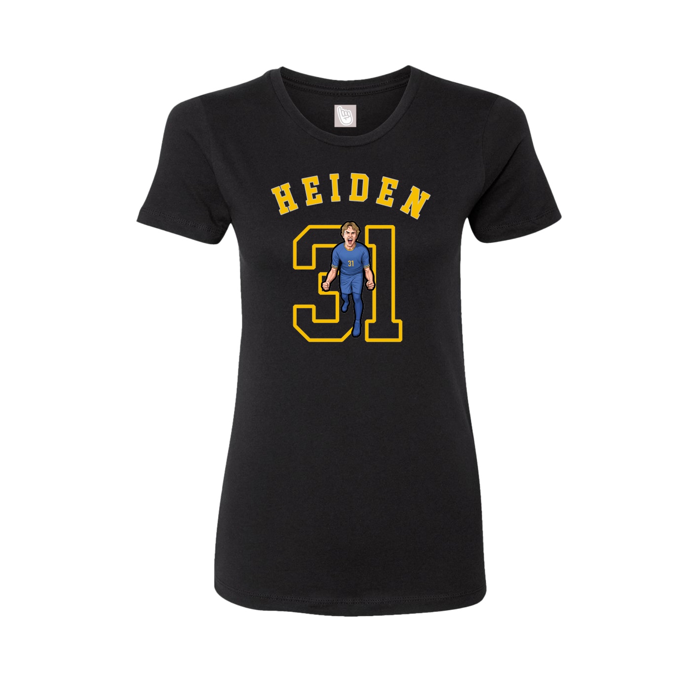 Fitted Women's Tee — Shirsey Arch in Black