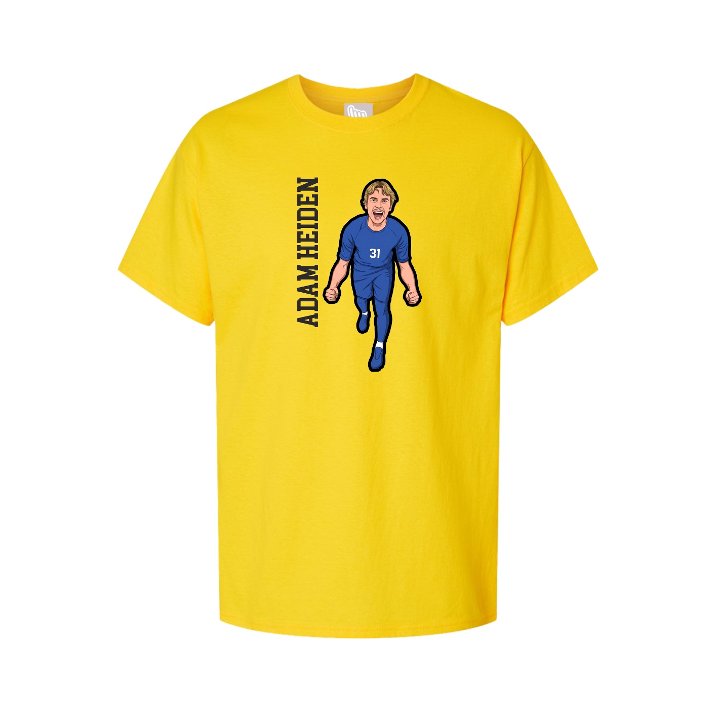 Tee — Name Vertical in Gold
