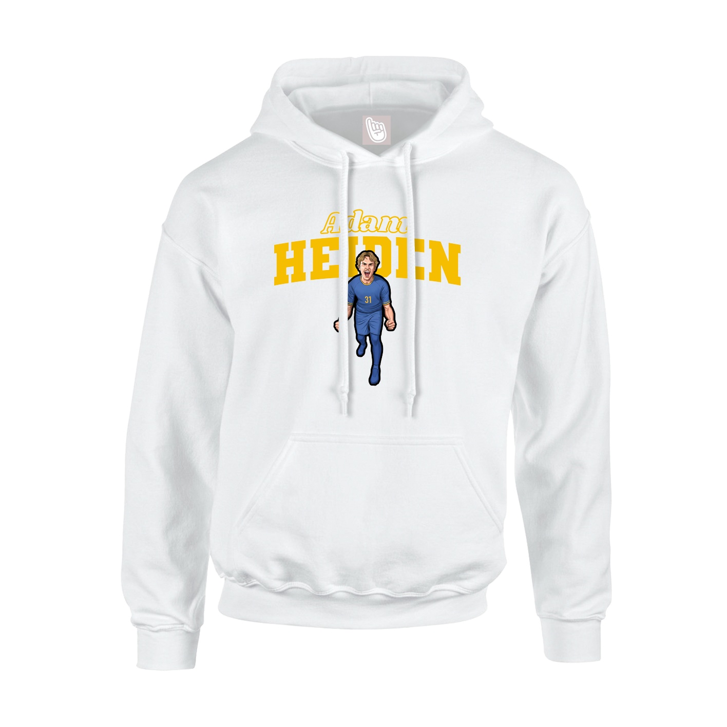 Hoodie — Name Arch in White