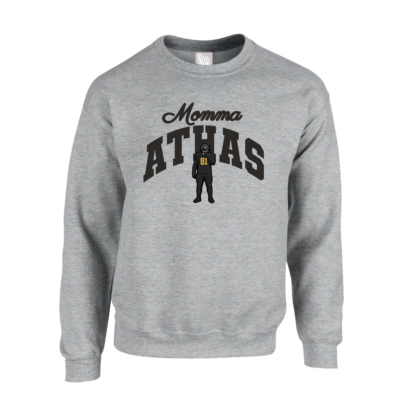 Fleece Crew — Mothers Day Arch in Grey