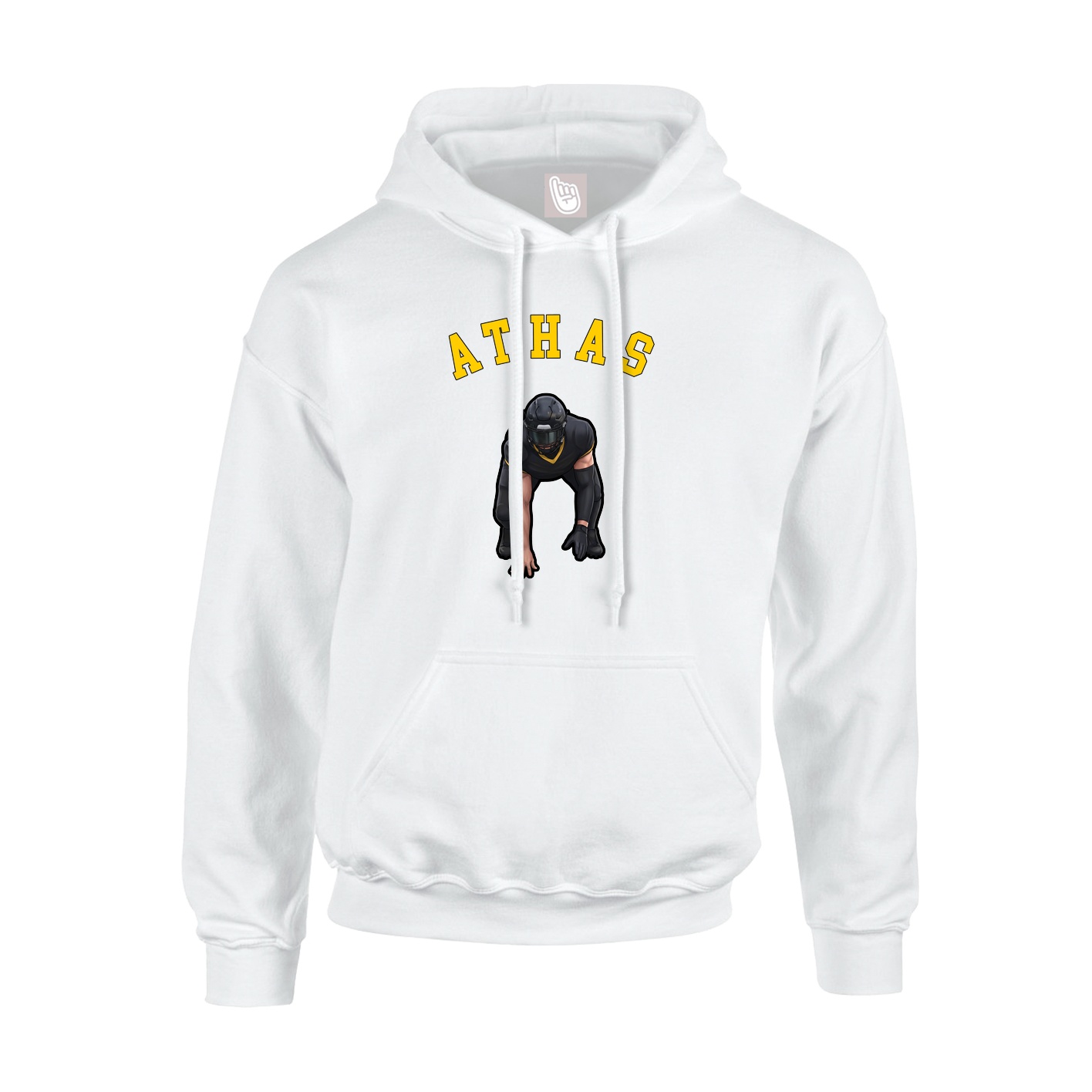 Youth Hoodie — Shirsey Arch in White