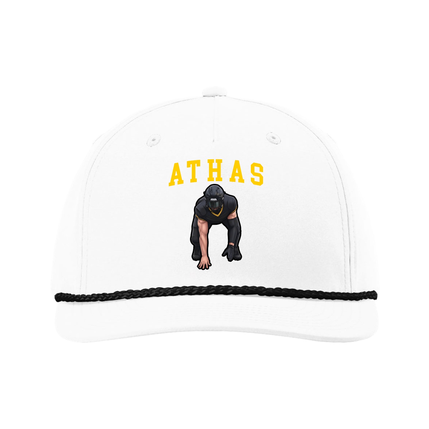Five-Panel Classic Rope Cap — Shirsey in White