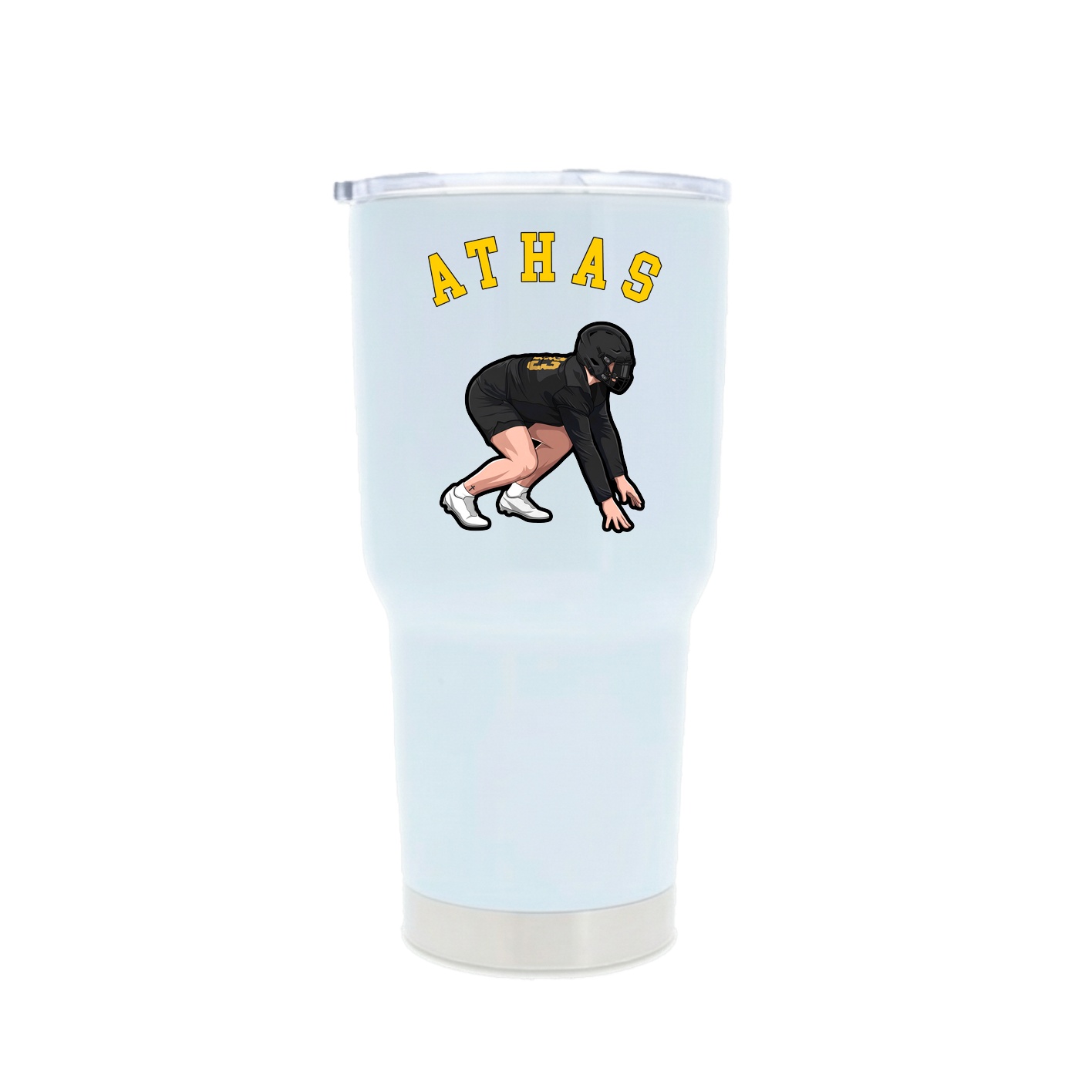 30oz Stainless Steel Tumbler — Shirsey Arch in White