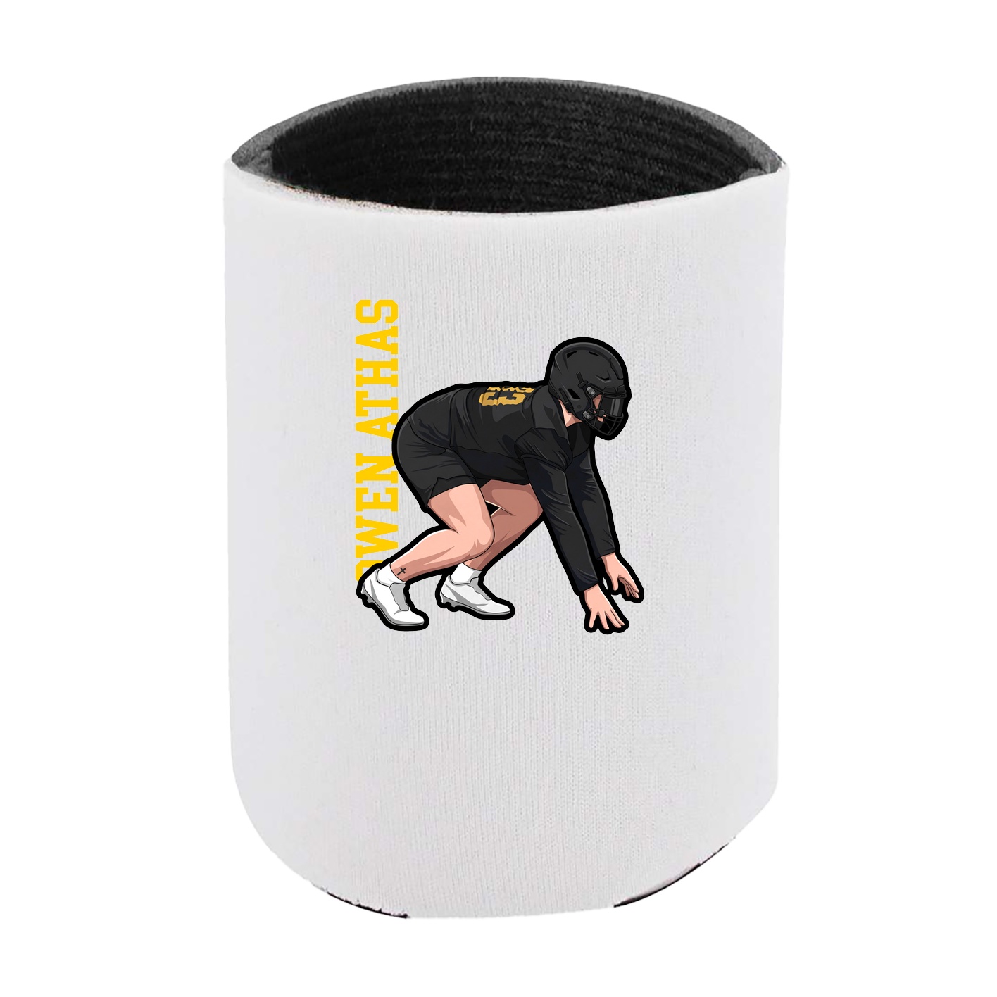 Can Holder — Name Vertical in White