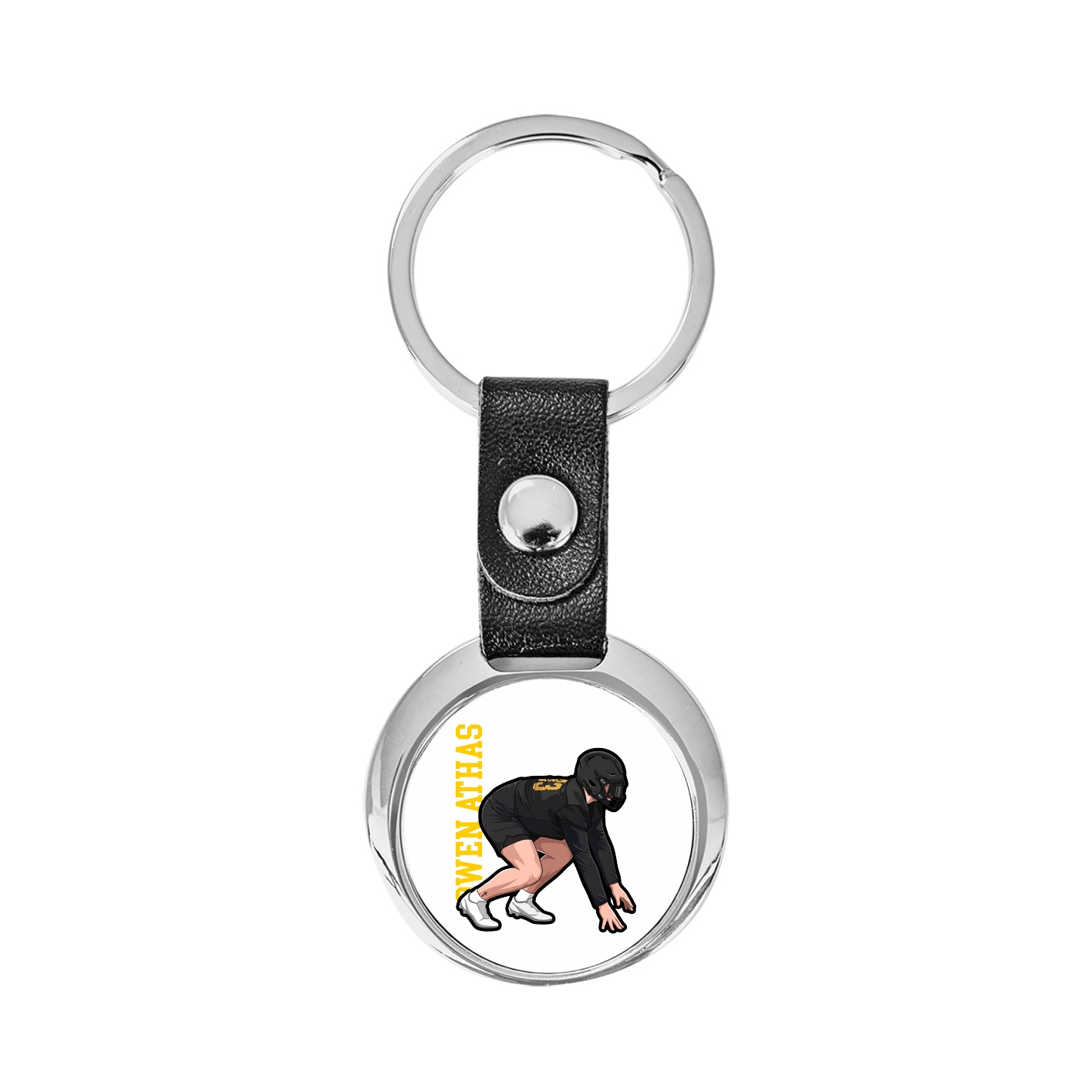 Key Chain — Name Vertical in Classic
