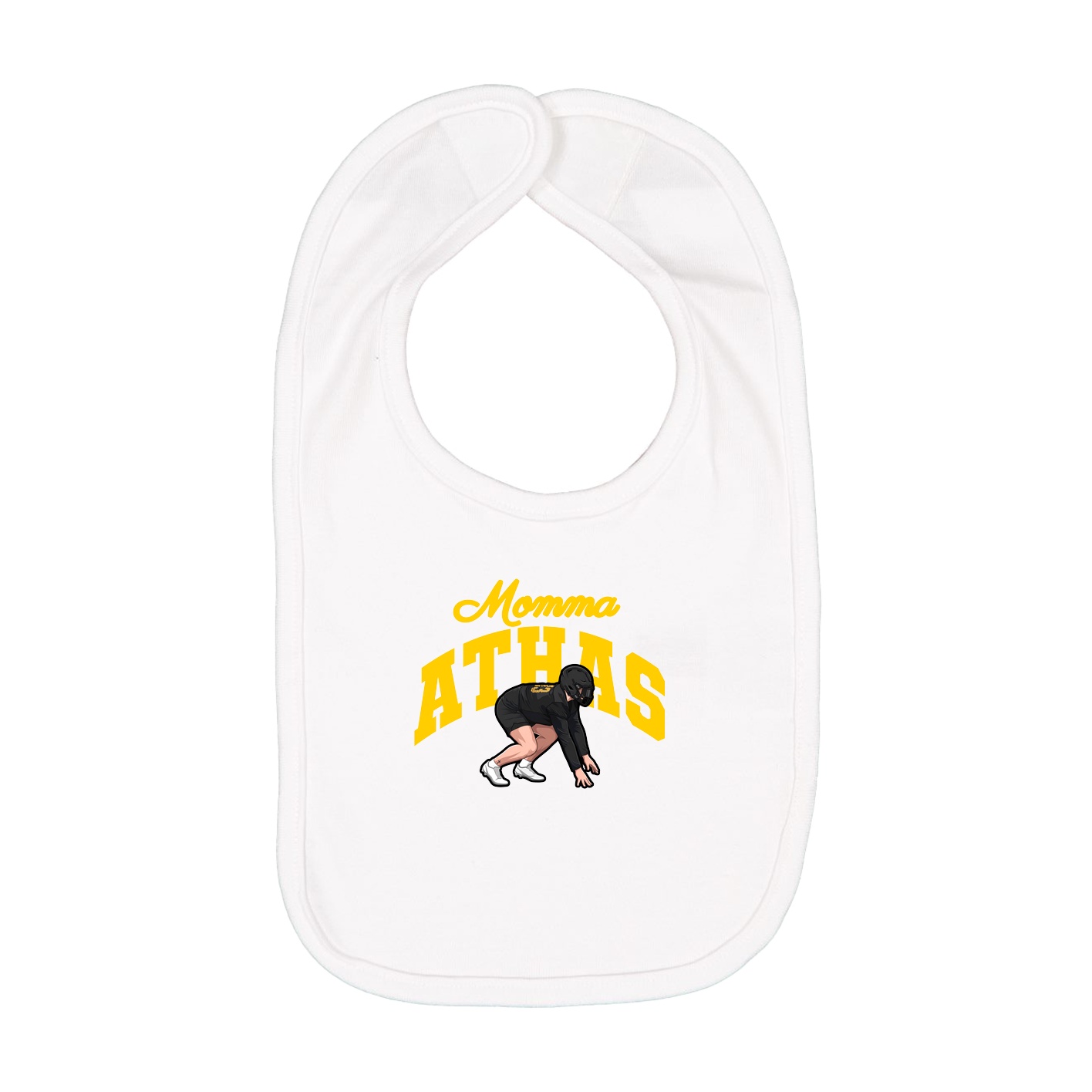 Infant Bib — Mothers Day Arch in White