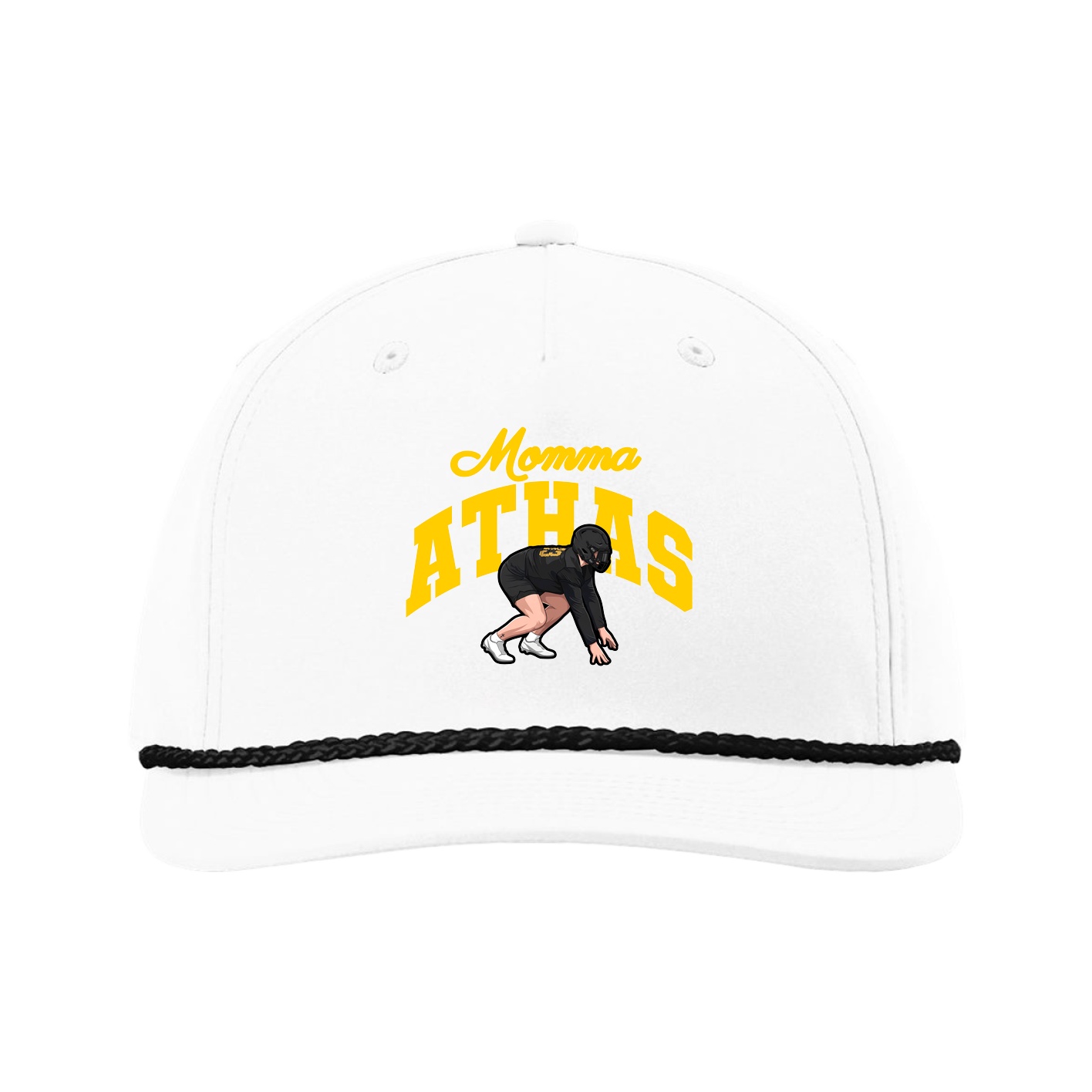 Five-Panel Classic Rope Cap — Mothers Day Arch in White