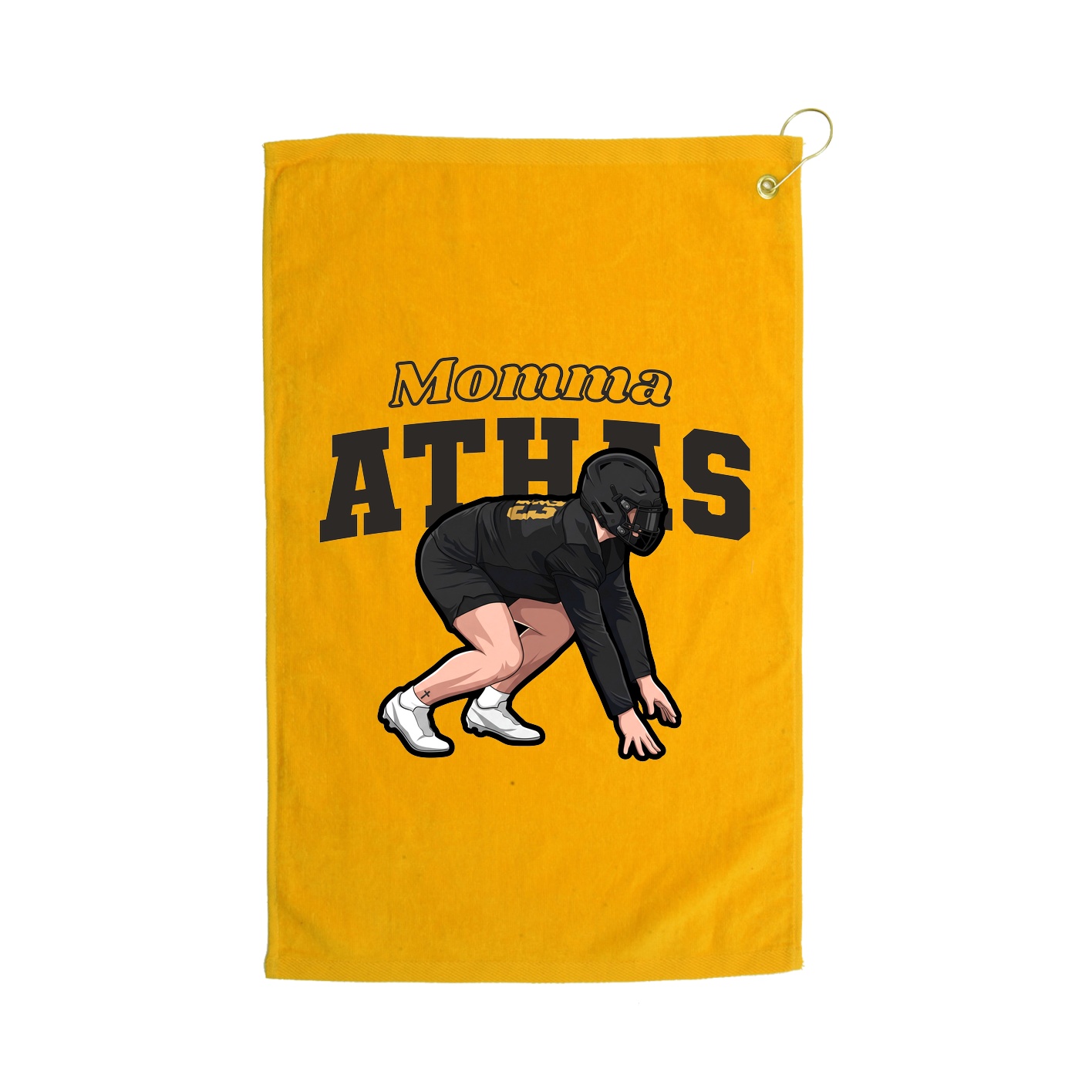 Golf Towel — Mothers Day Block in Gold