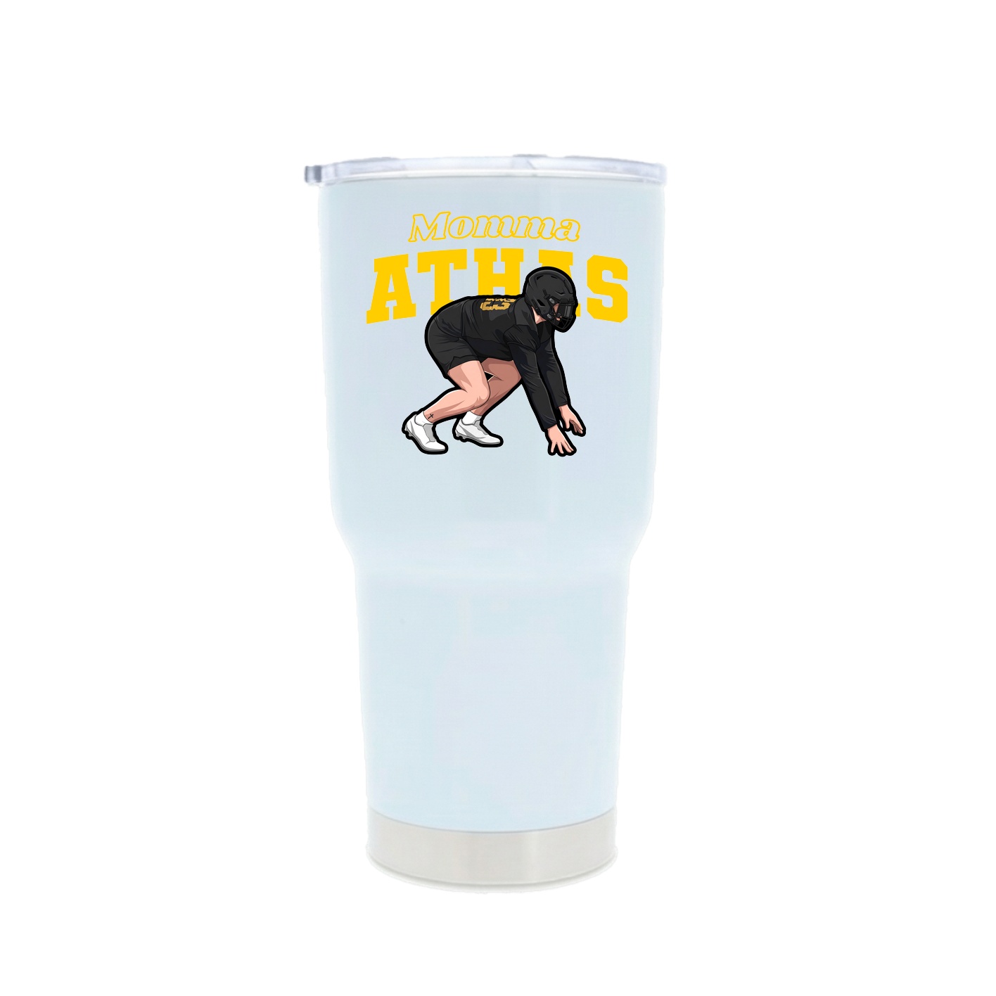 30oz Stainless Steel Tumbler — Mothers Day Block in White