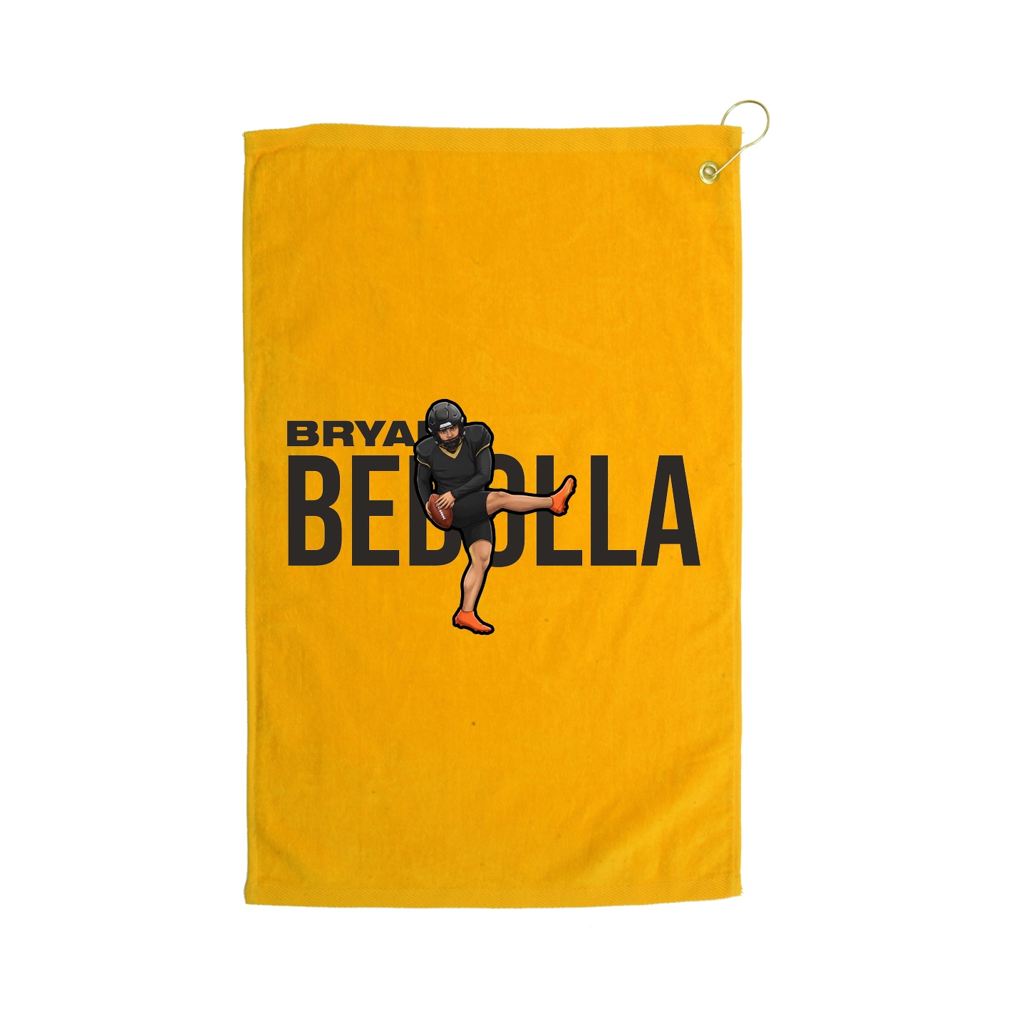 Golf Towel — Player Name in Gold
