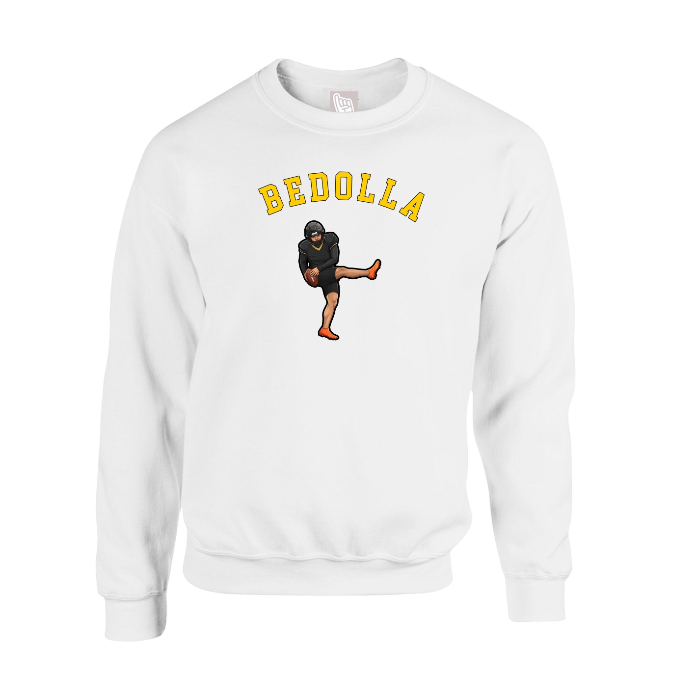 Fleece Crew — Shirsey Arch in White