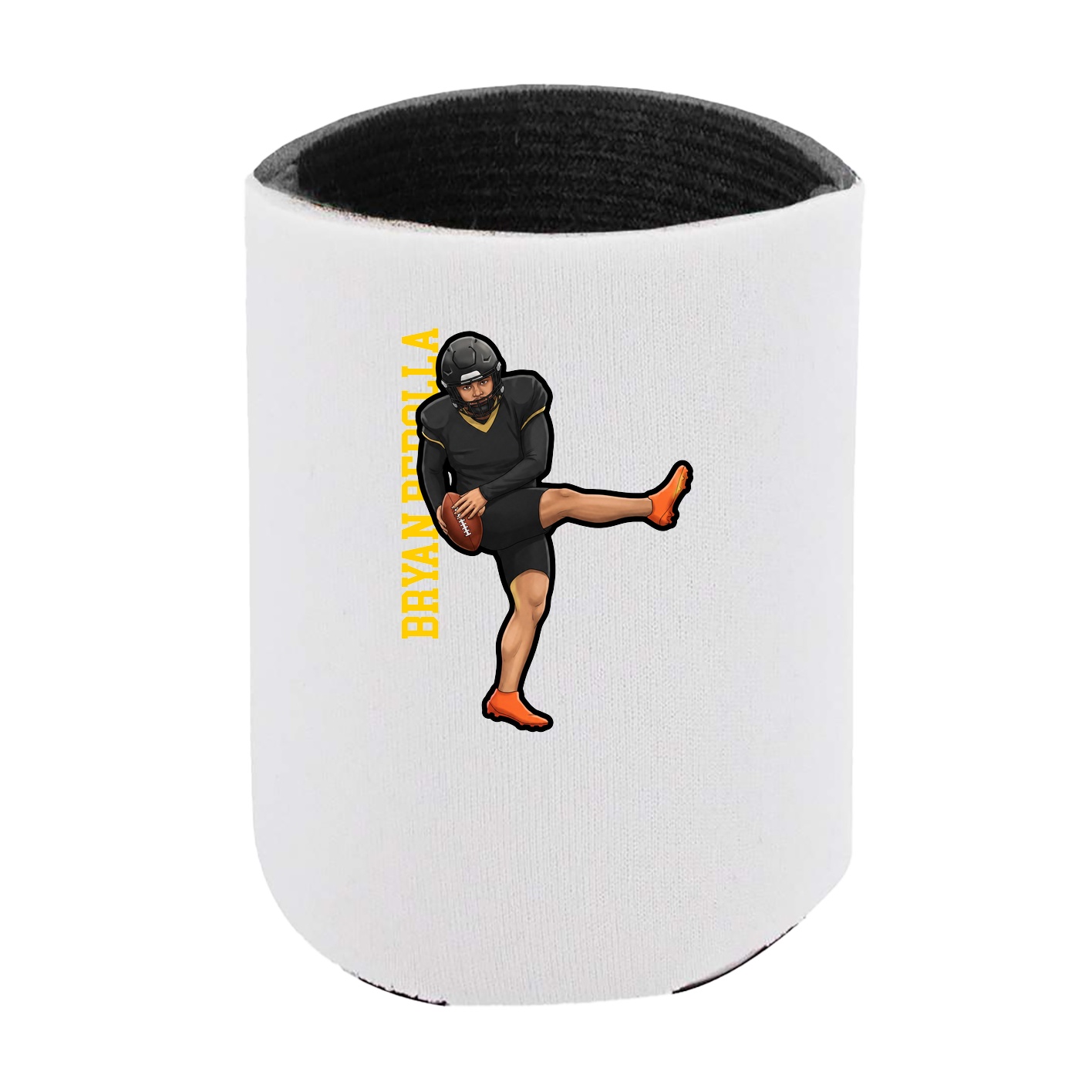 Can Holder — Name Vertical in White