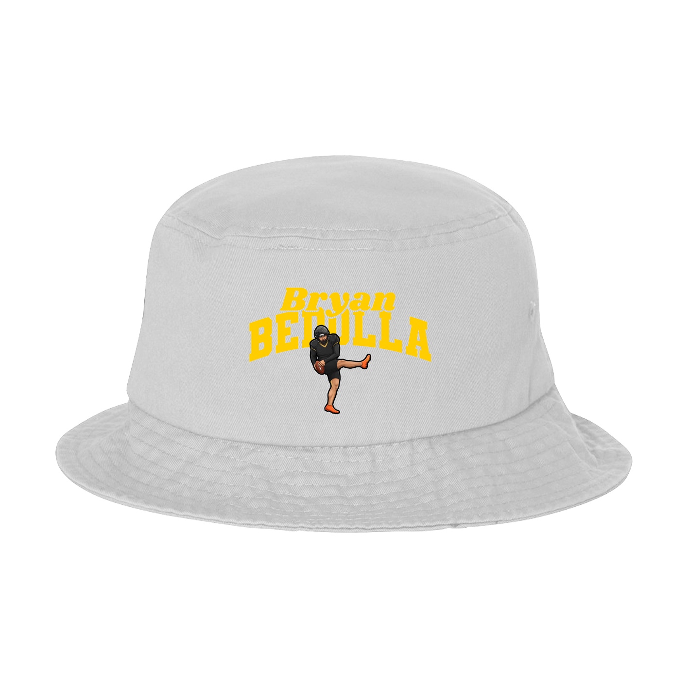 Bucket Cap — Signature Arch in White