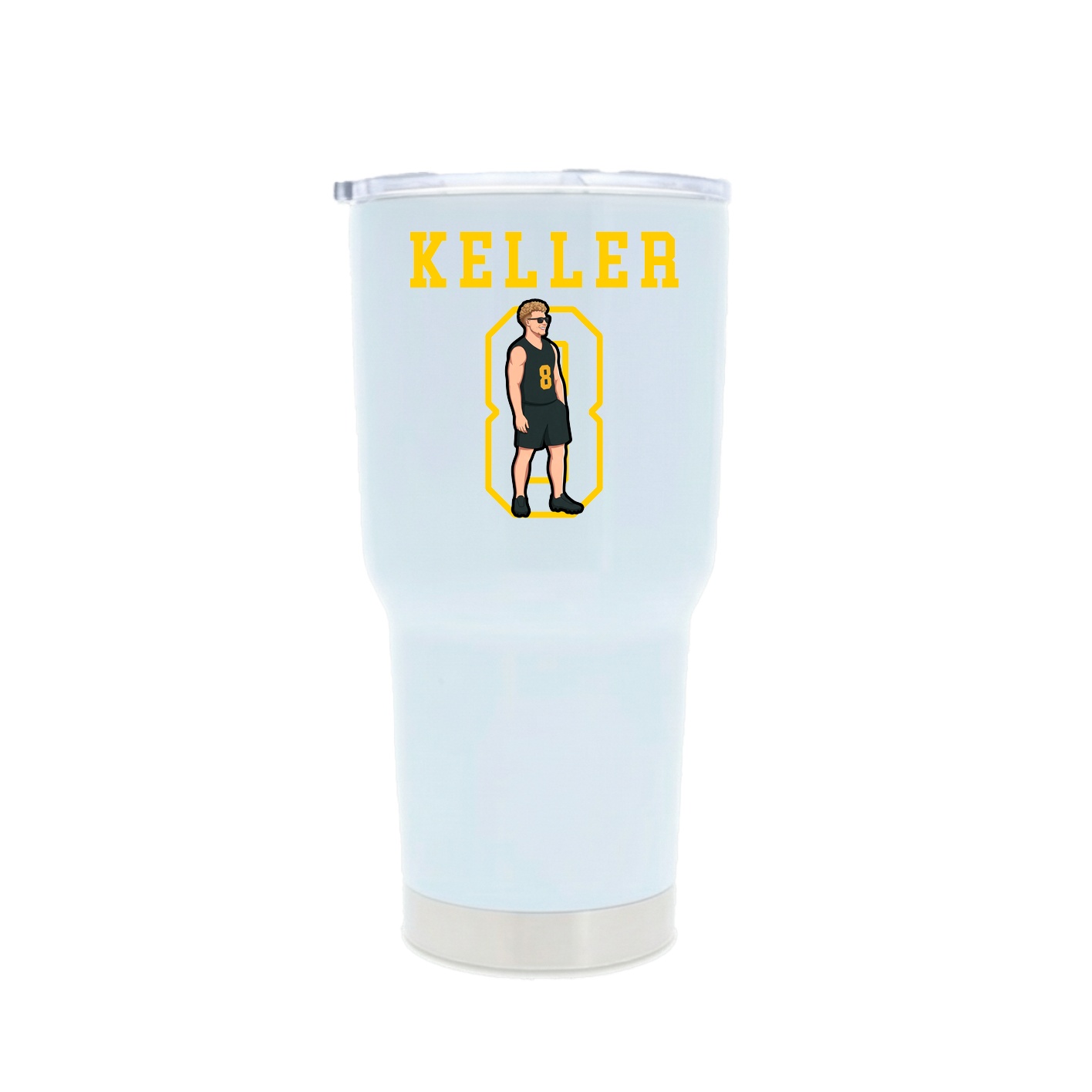 30oz Stainless Steel Tumbler — Shirsey in White