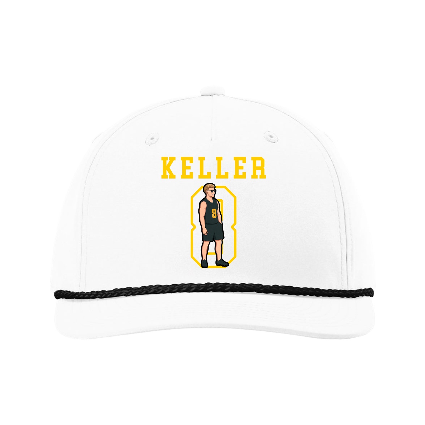Five-Panel Classic Rope Cap — Shirsey in White