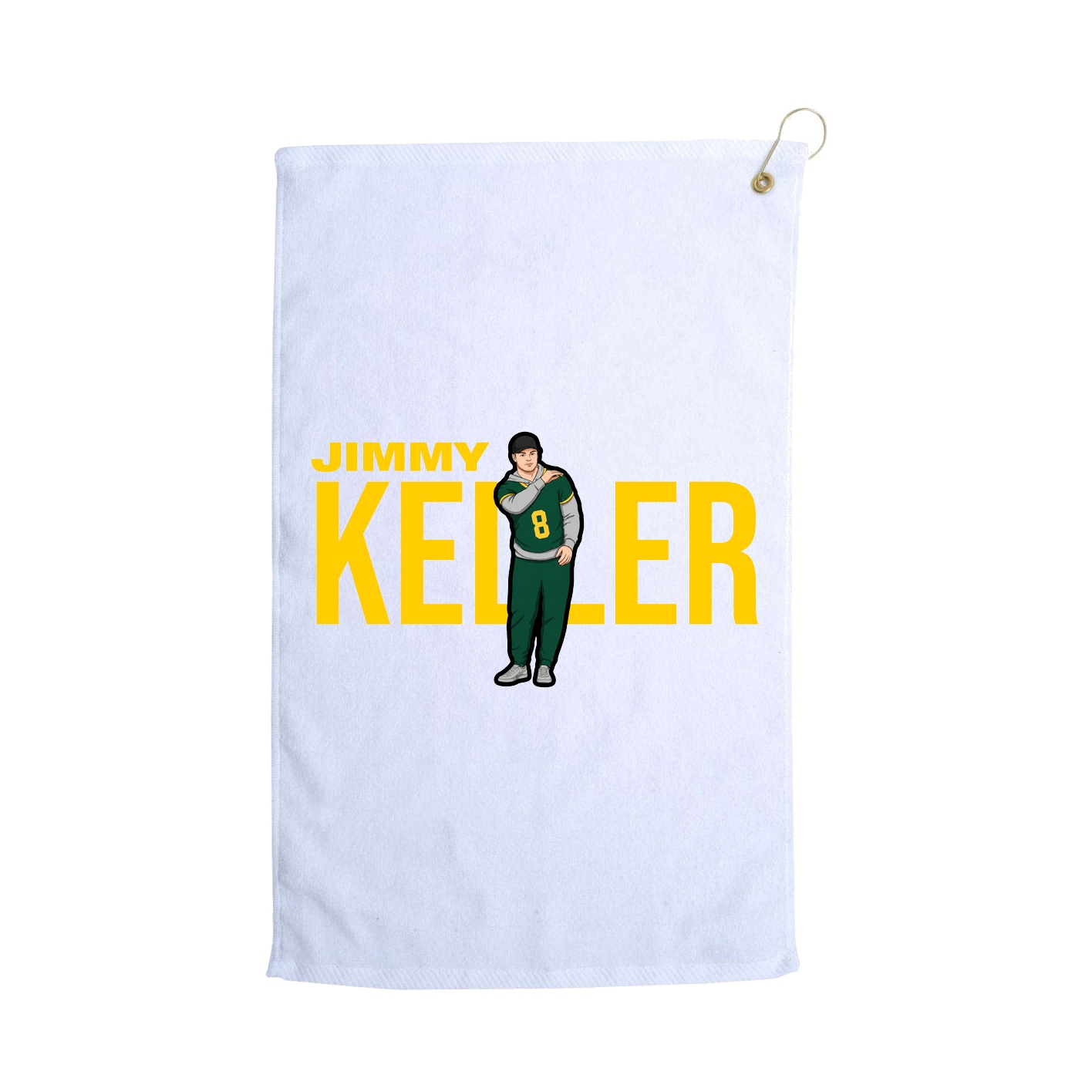 Golf Towel — Player Name in White
