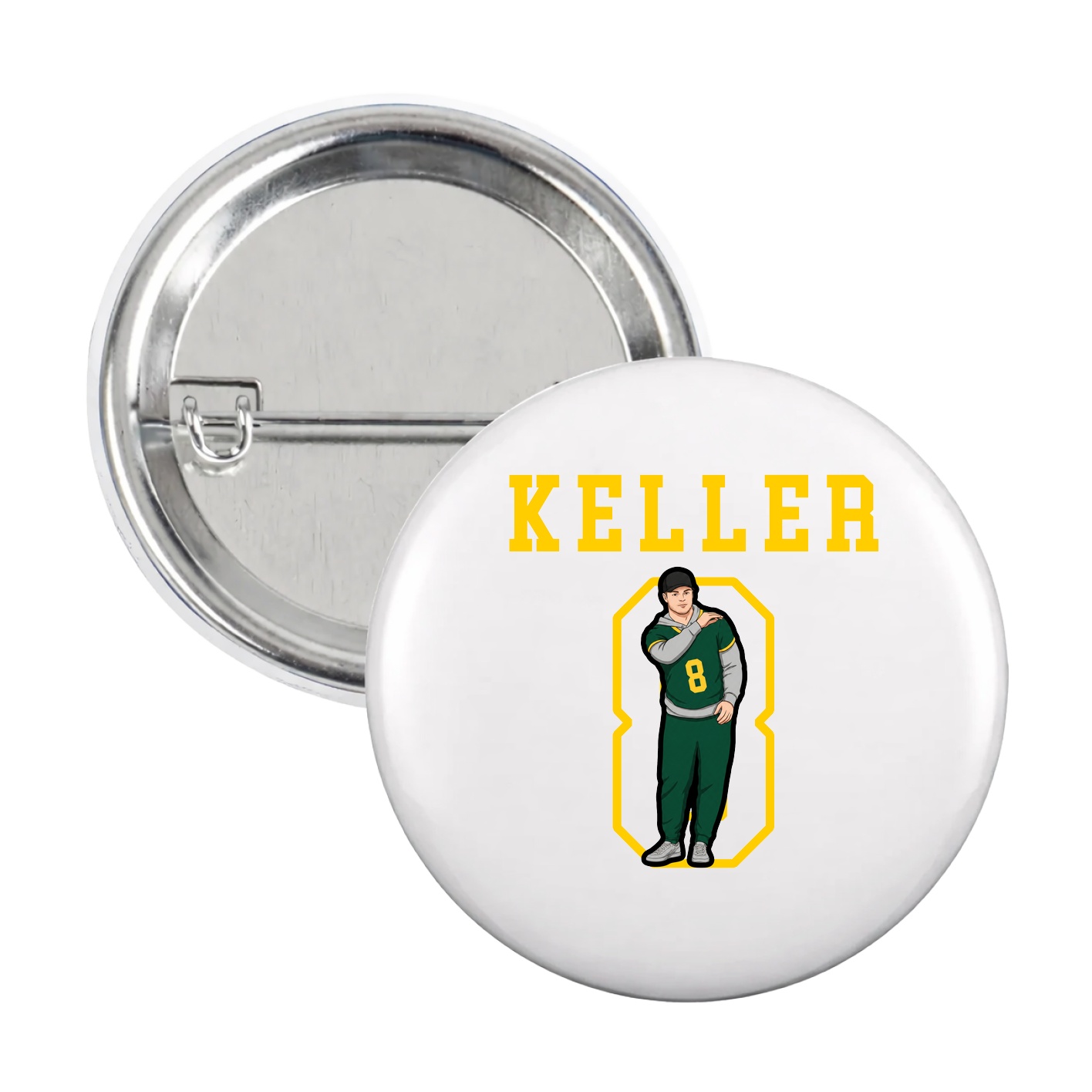 Game Day Button — Shirsey in White