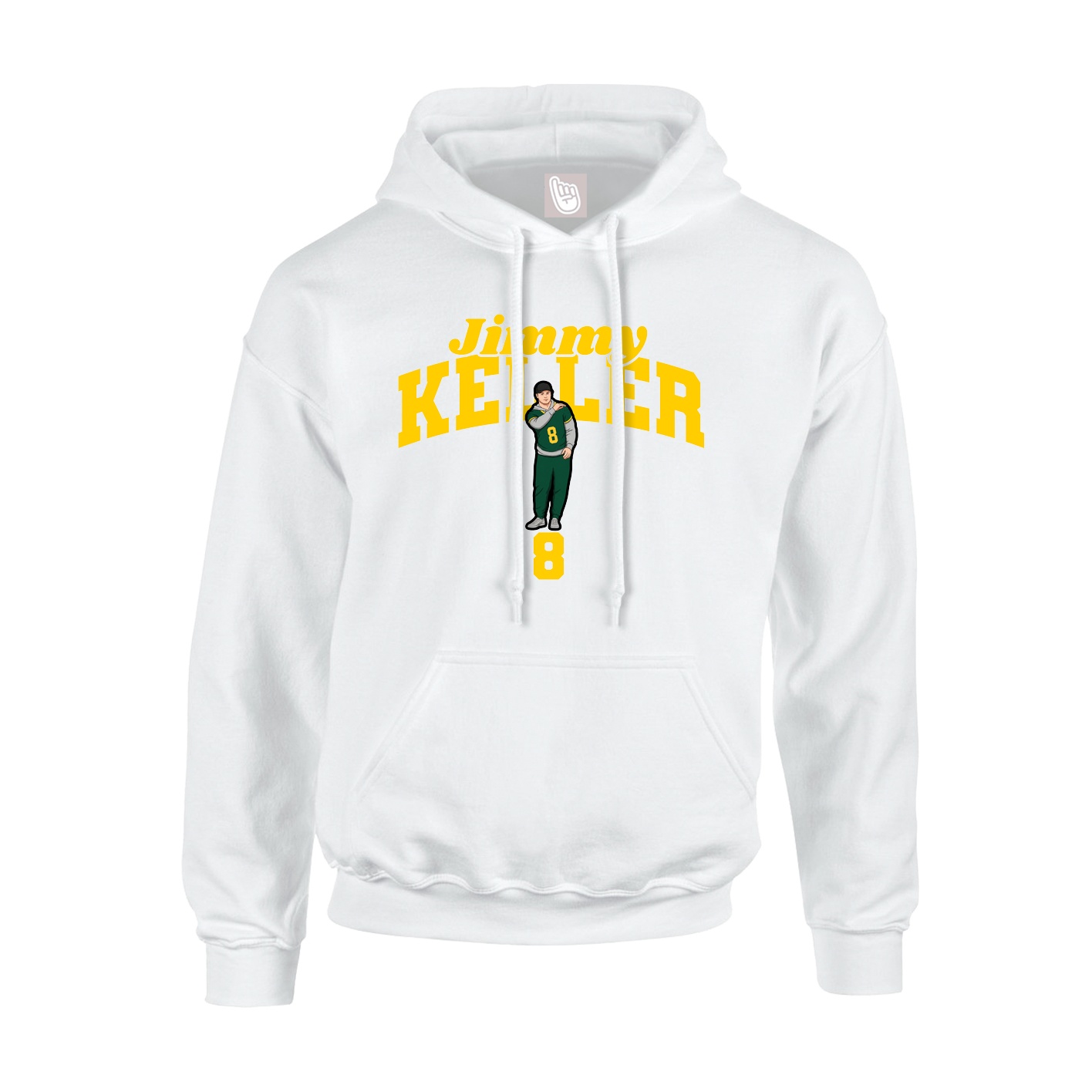 Hoodie — Signature Arch in White