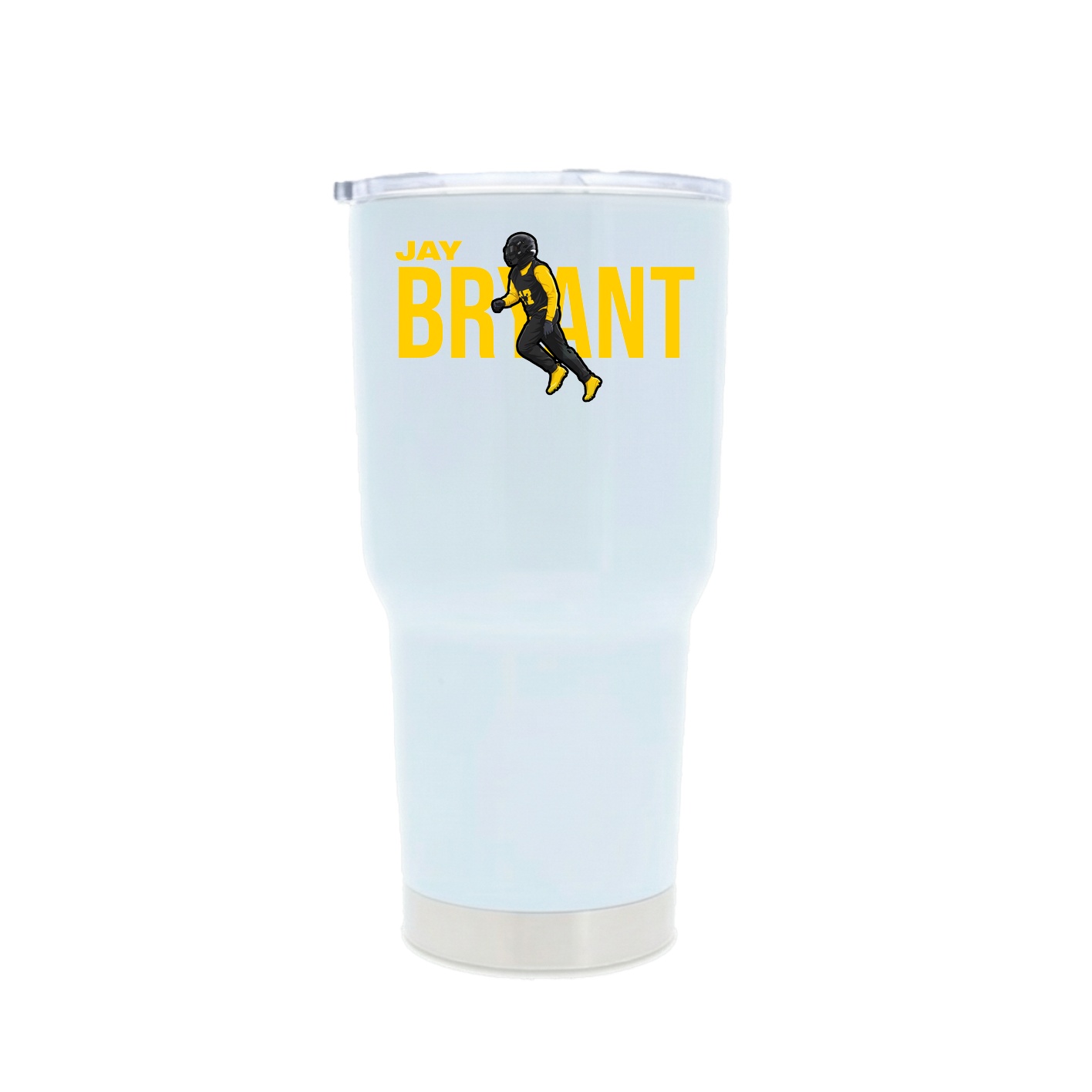 30oz Stainless Steel Tumbler — Player Name in White