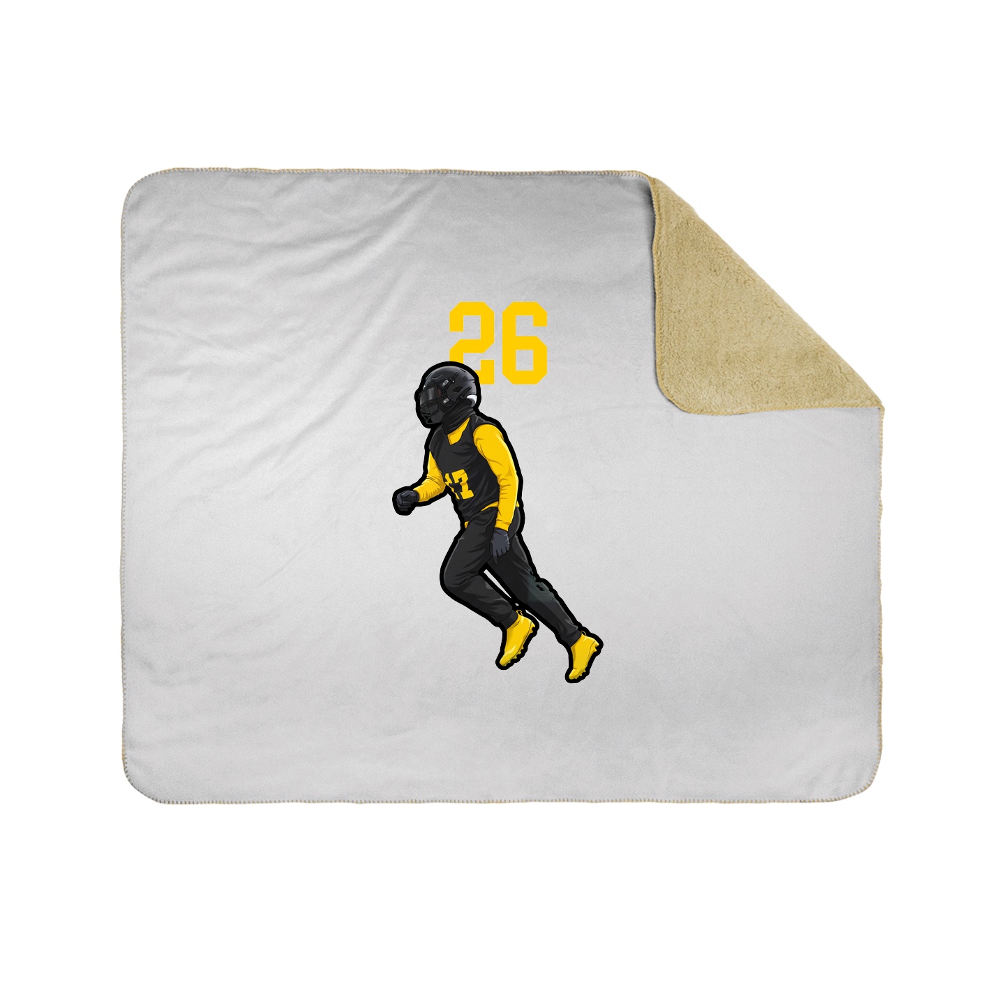 Throw Blanket — Number Top in White
