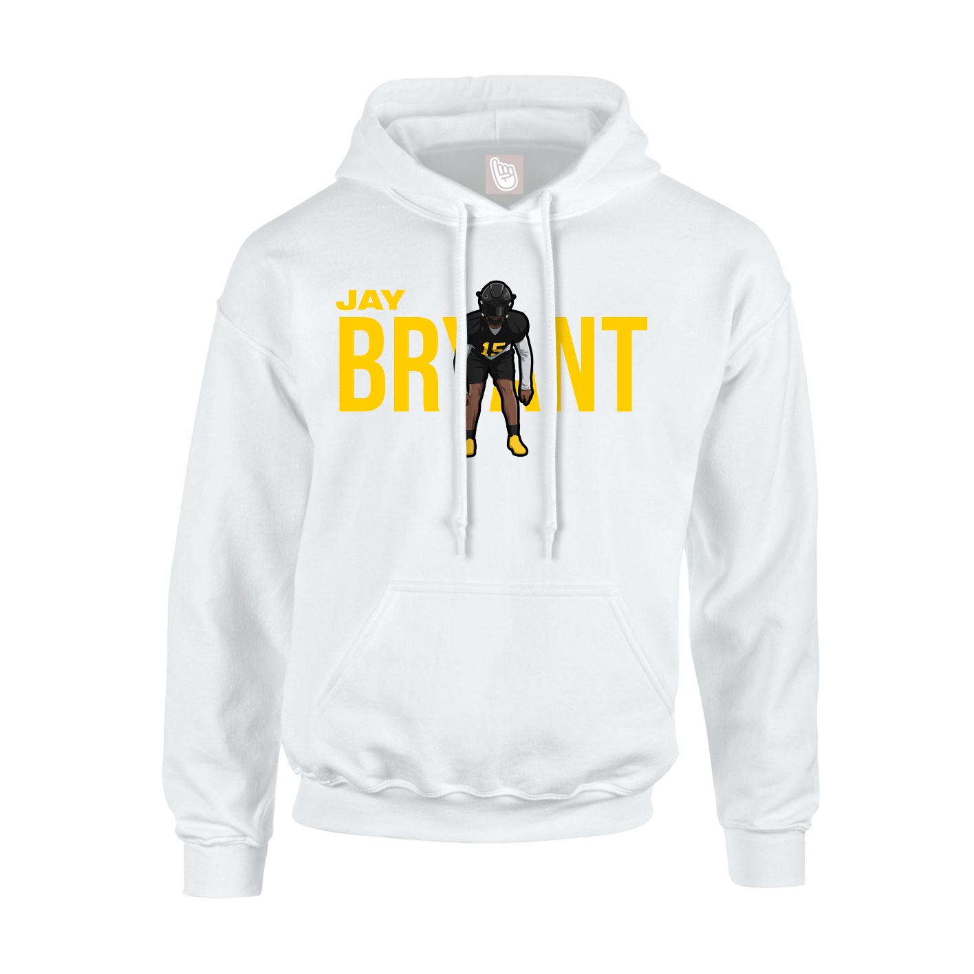 Youth Hoodie — Player Name in White
