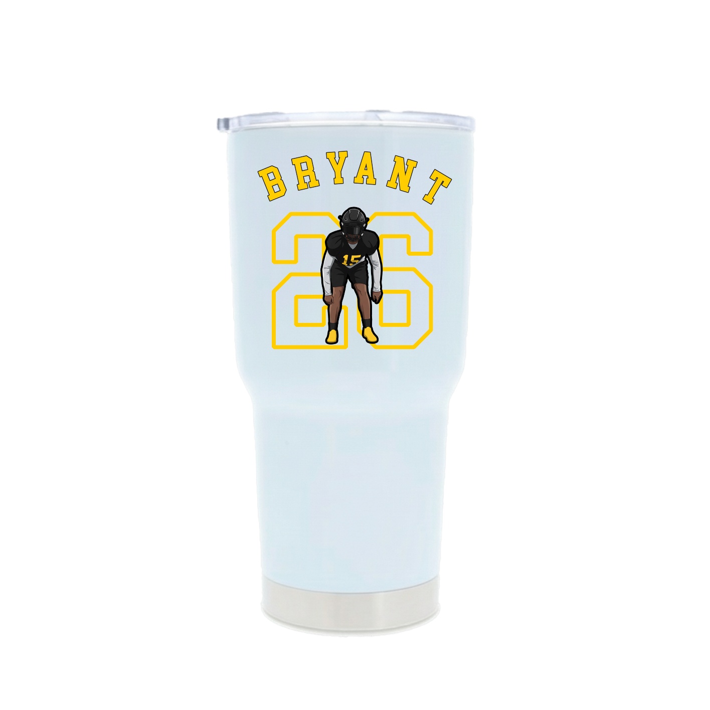 30oz Stainless Steel Tumbler — Shirsey Arch in White