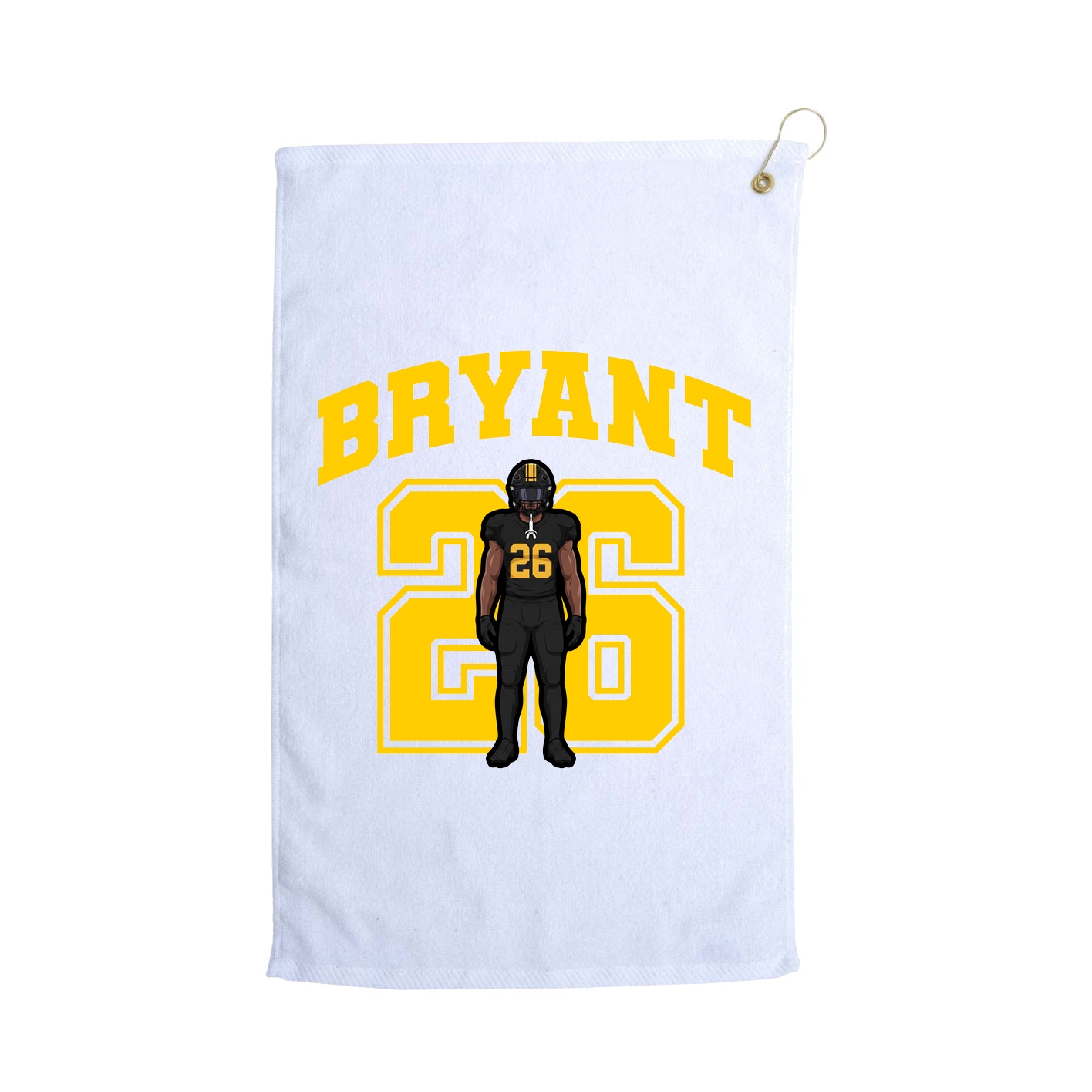 Golf Towel — Number in White