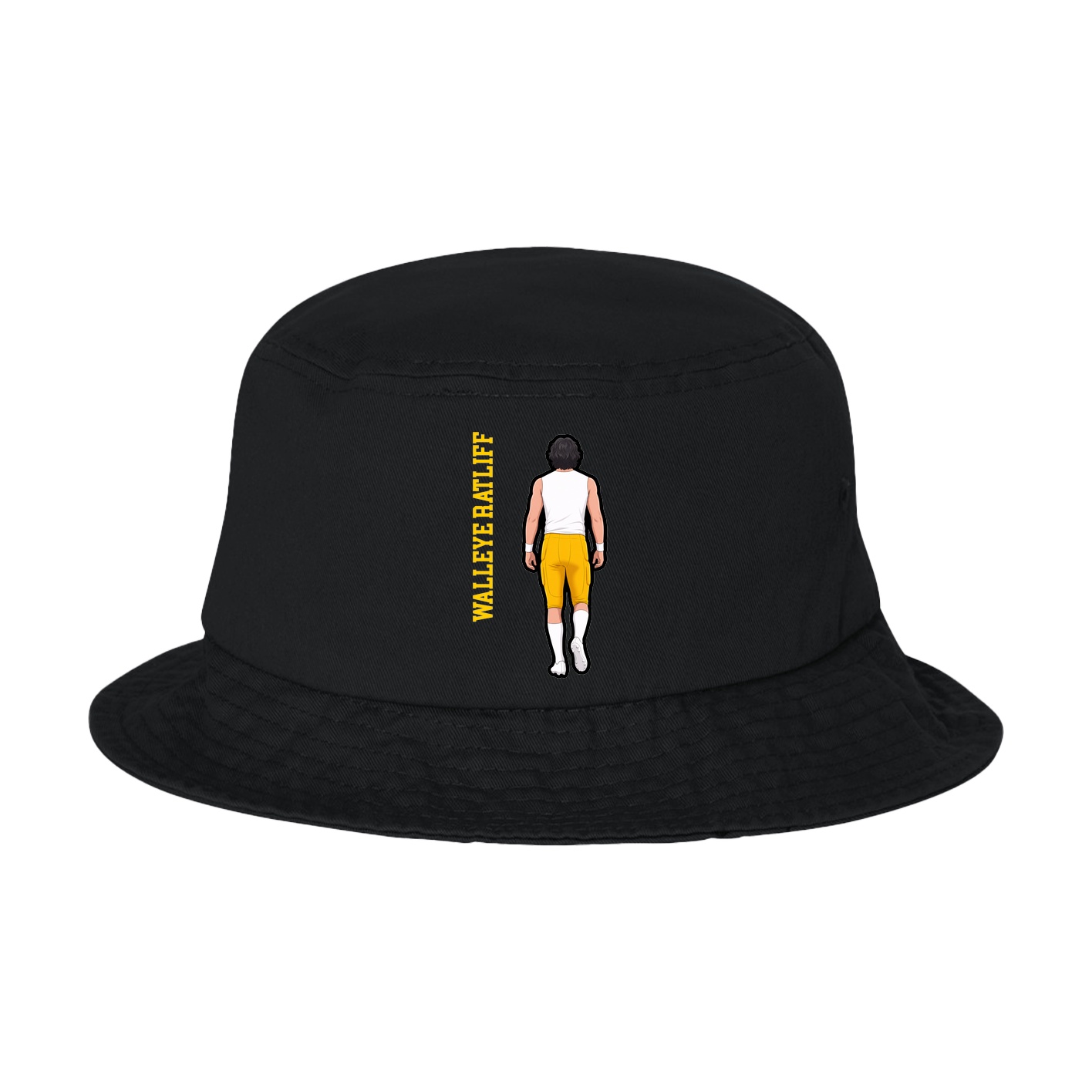 Bucket Cap — Name Vertical in Black