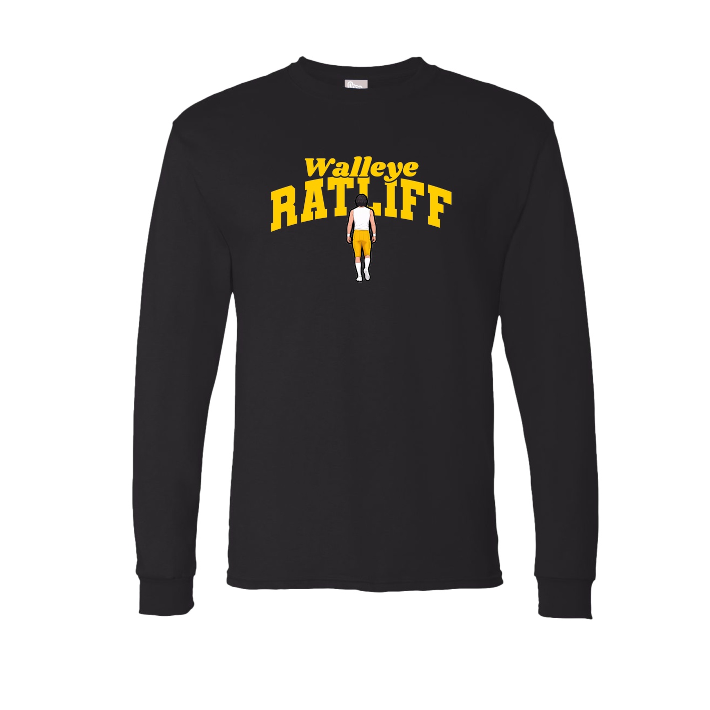 Long Sleeve Tee — Signature Arch in Black