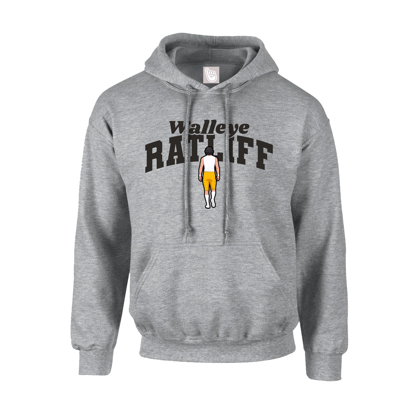 Youth Hoodie — Signature Arch in Grey