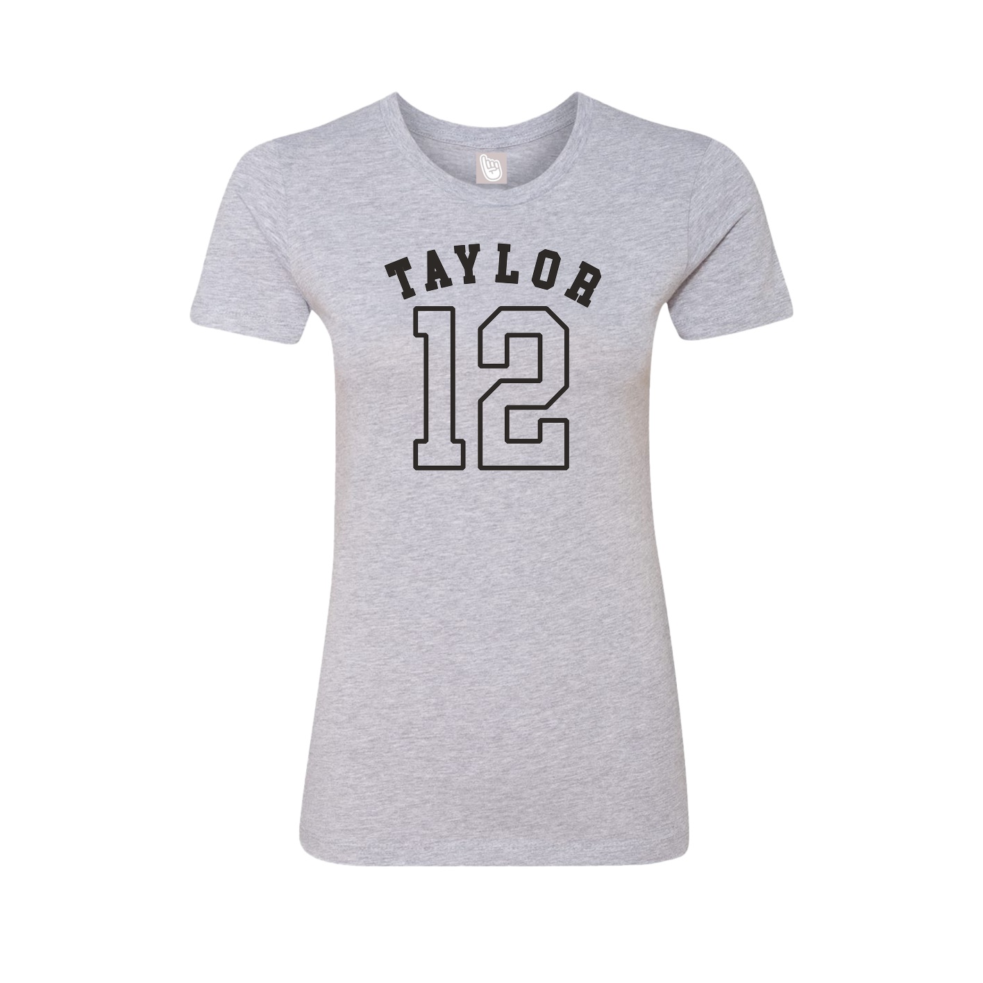 Fitted Women's Tee — Shirsey Arch in Grey