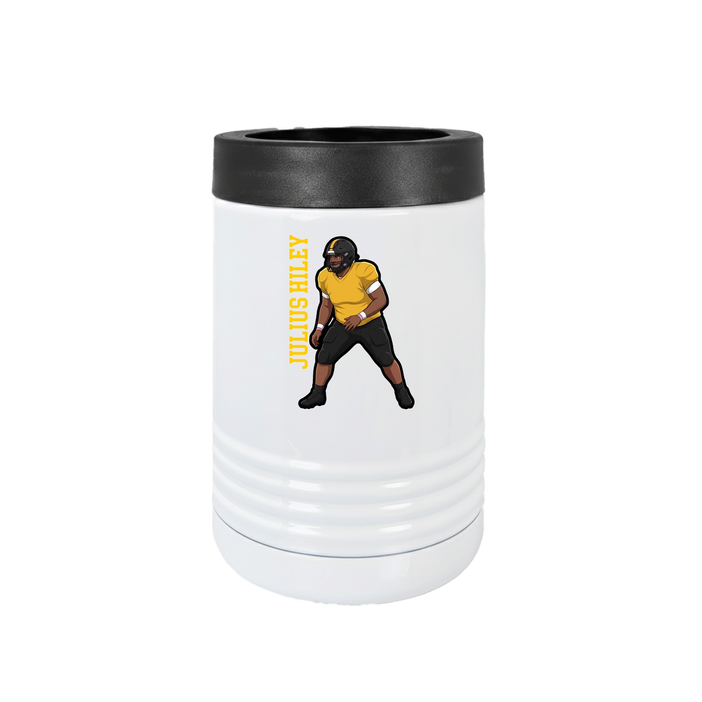 Beverage Holder — Name Vertical in White