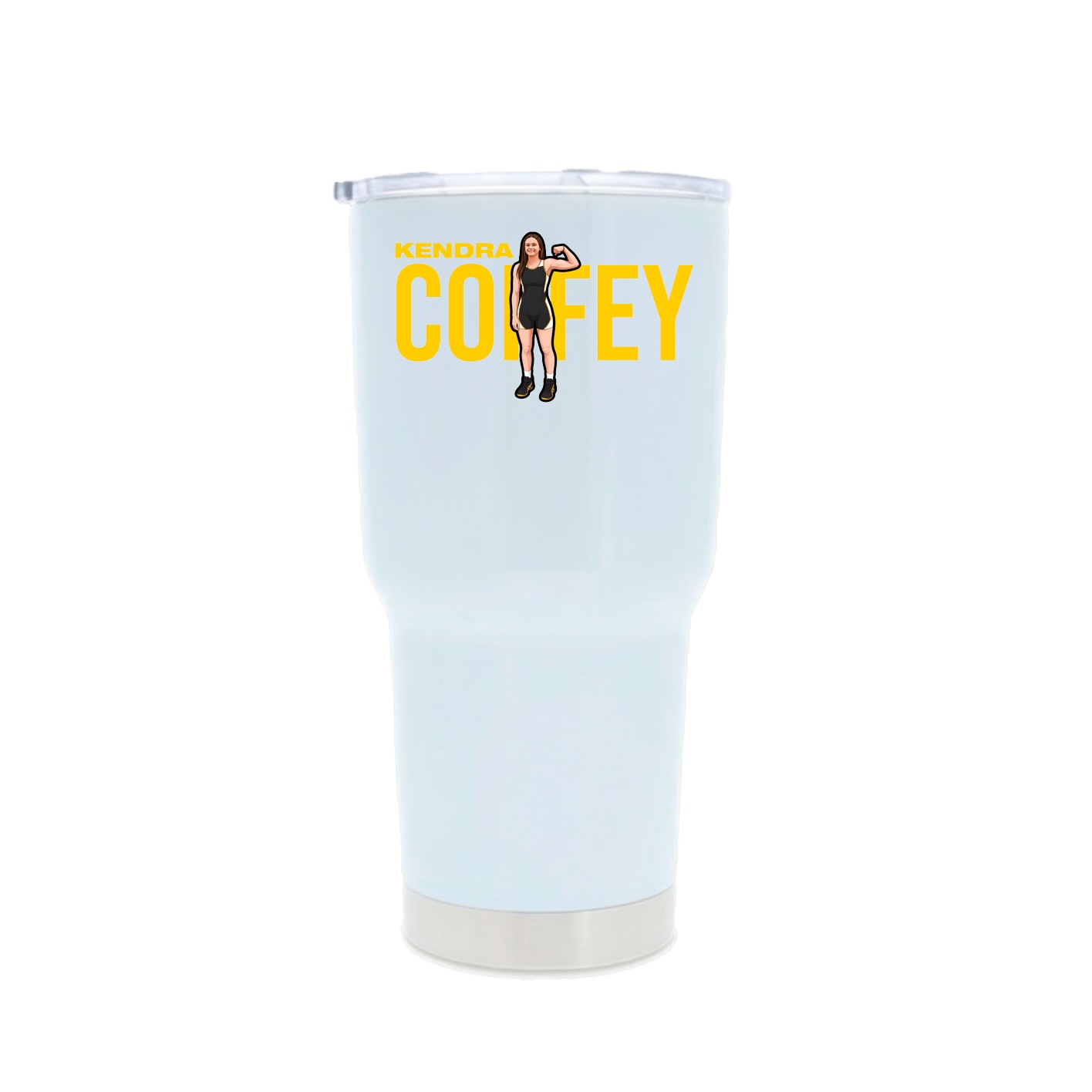 30oz Stainless Steel Tumbler — Player Name in White