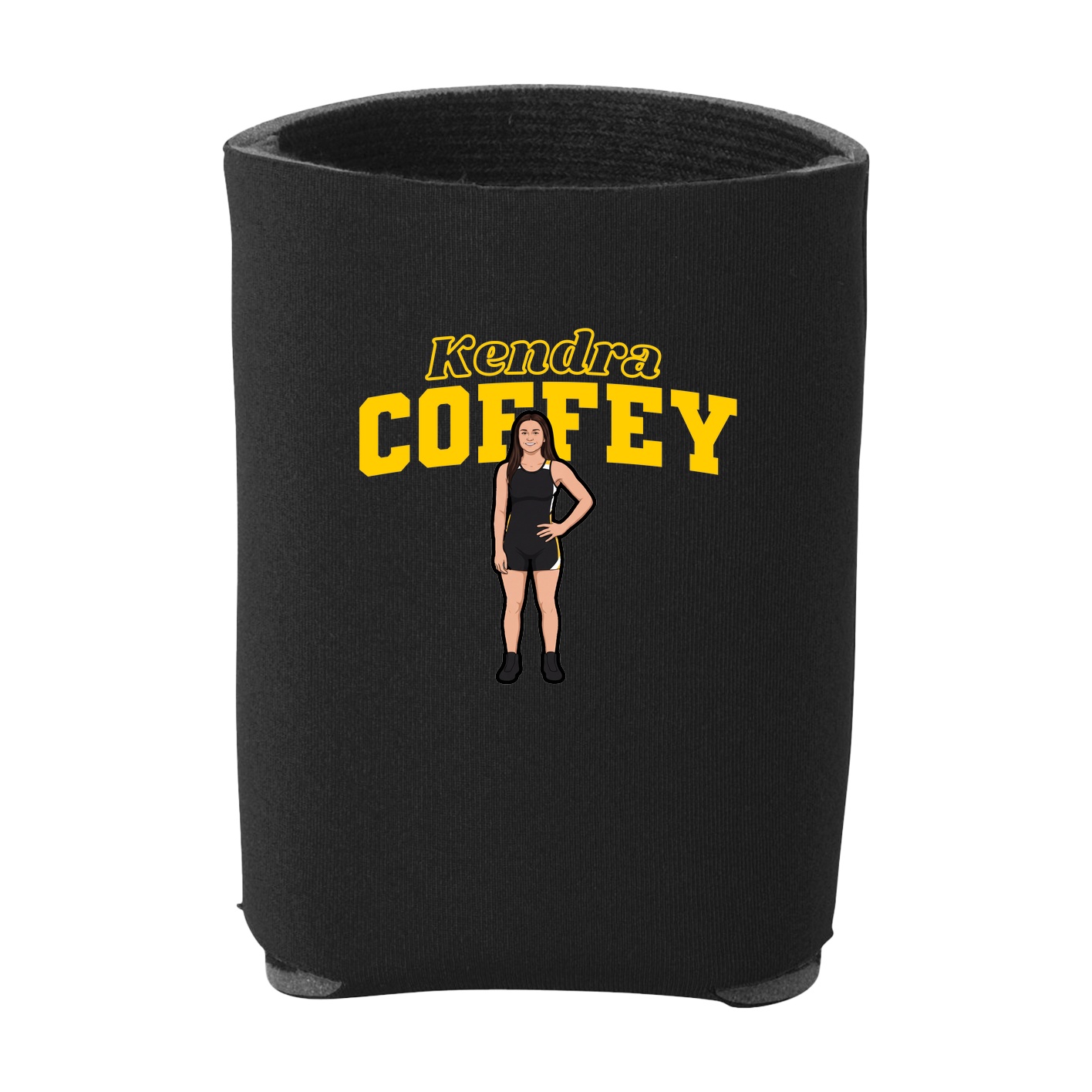 Can Holder — Name Arch in Black