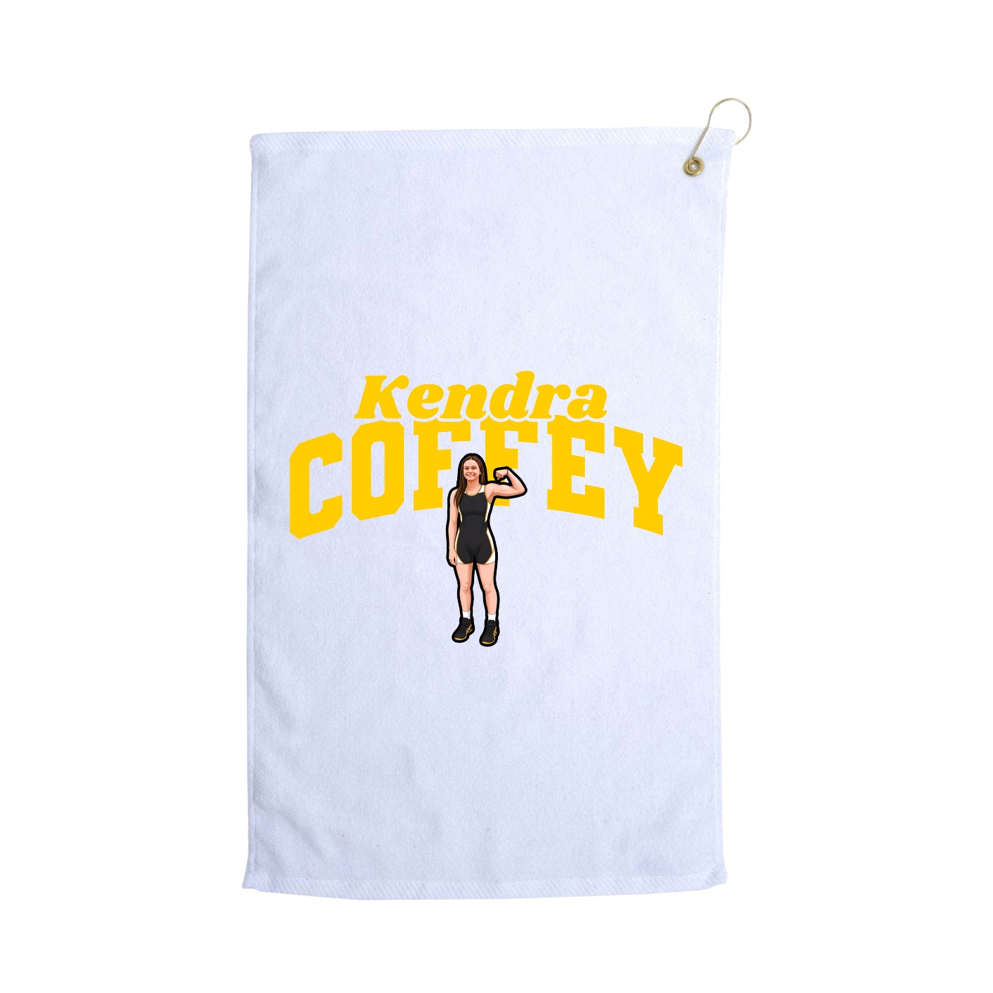Golf Towel — Signature Arch in White