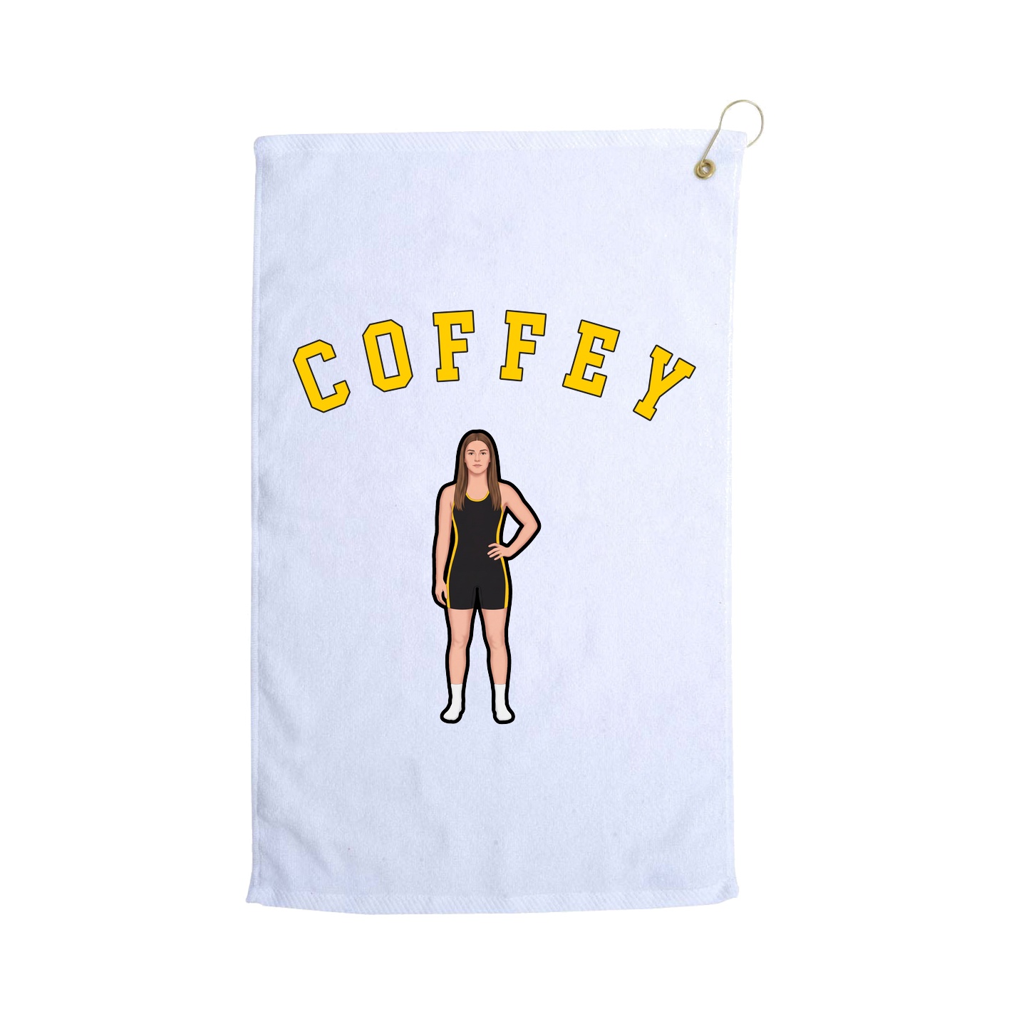 Golf Towel — Shirsey Arch in White