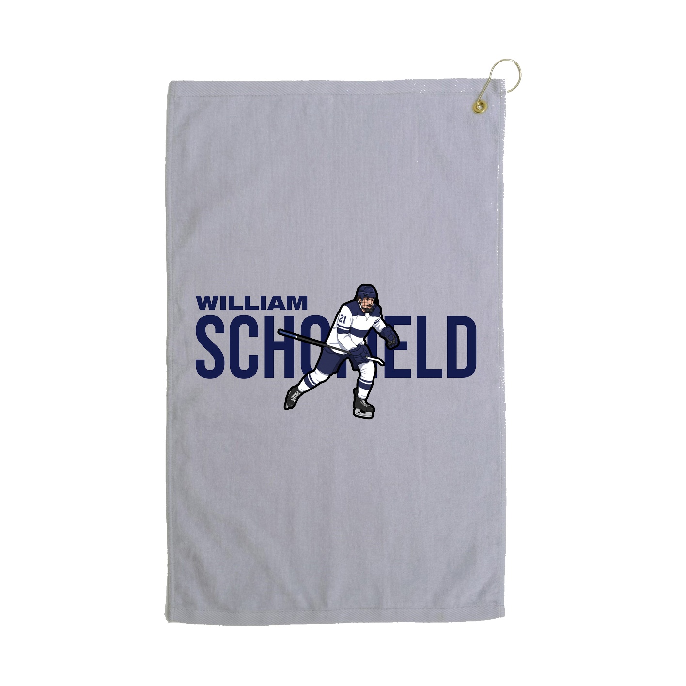 Golf Towel — Player Name in Grey
