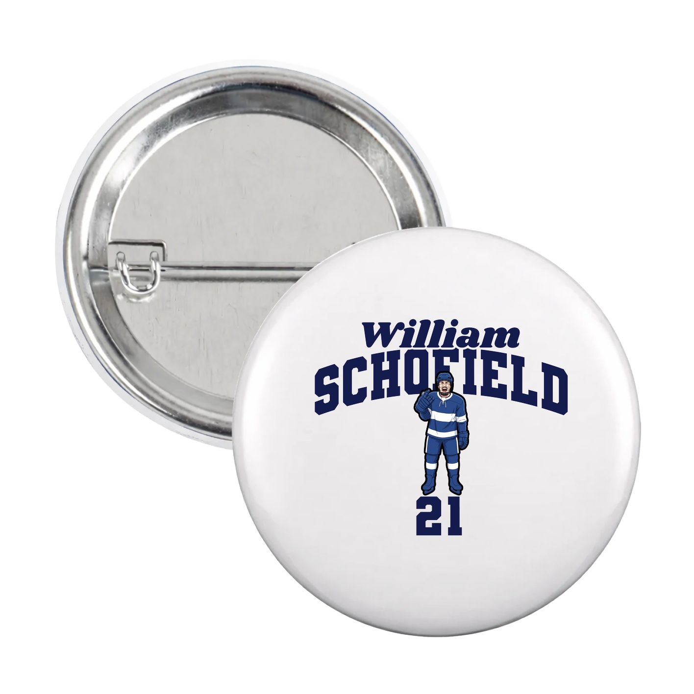 Game Day Button — Signature Arch in White