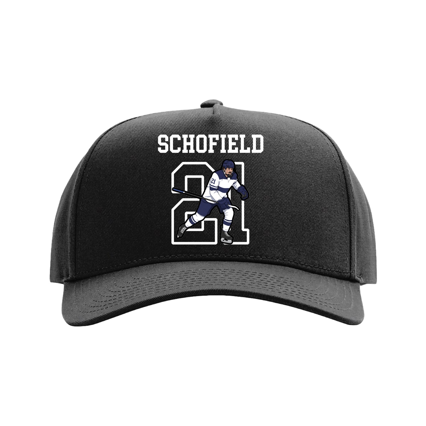 Full Fabric Five-Panel Champ Cap — Shirsey in Black