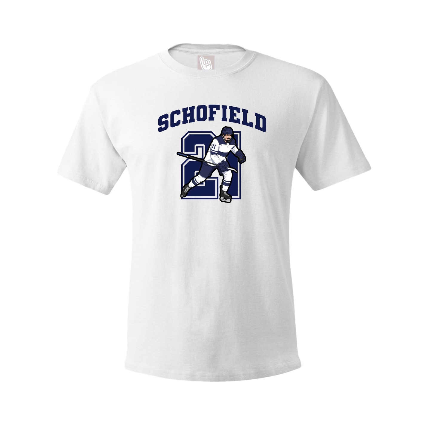 Youth Tee — Number in White