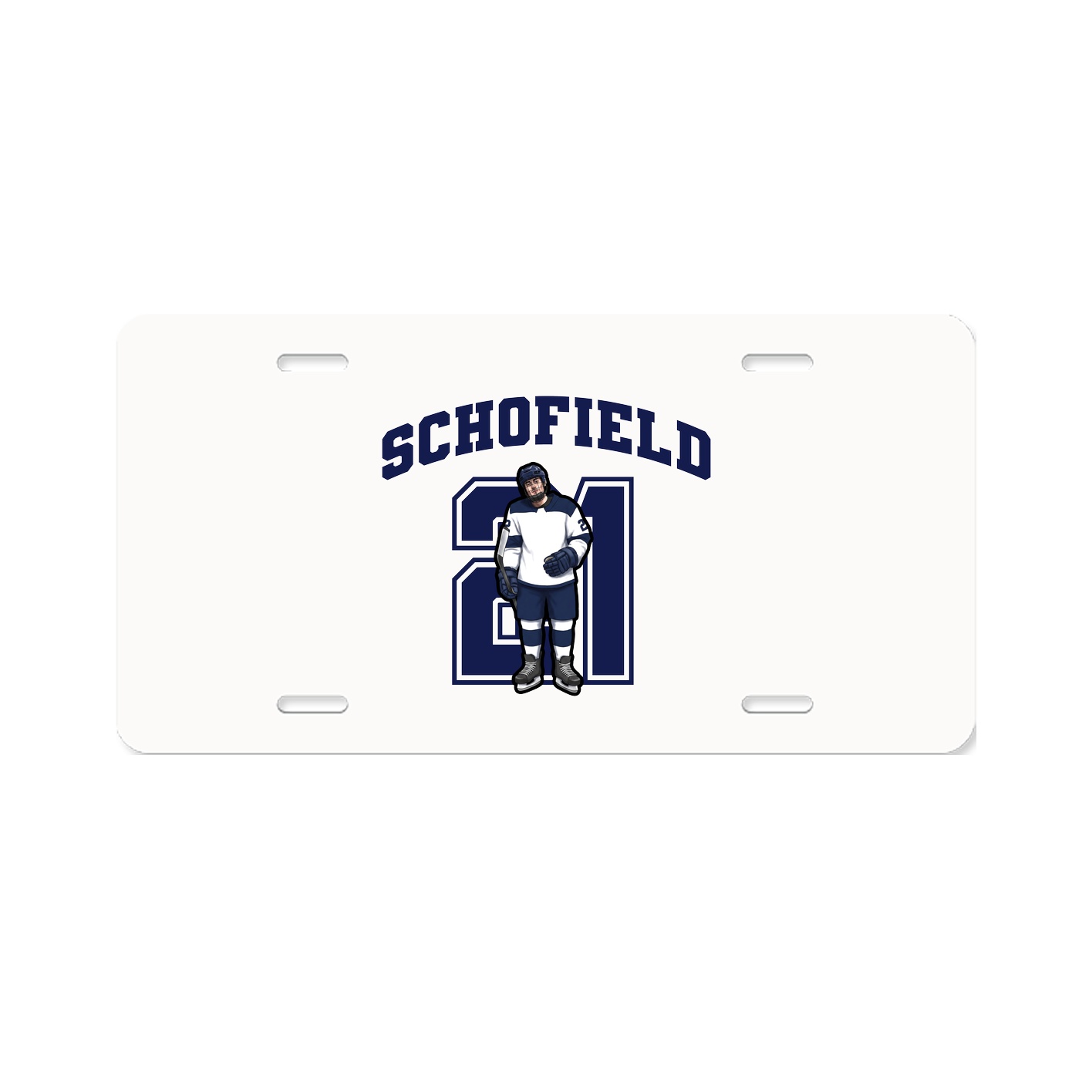 License Plate — Number in Classic