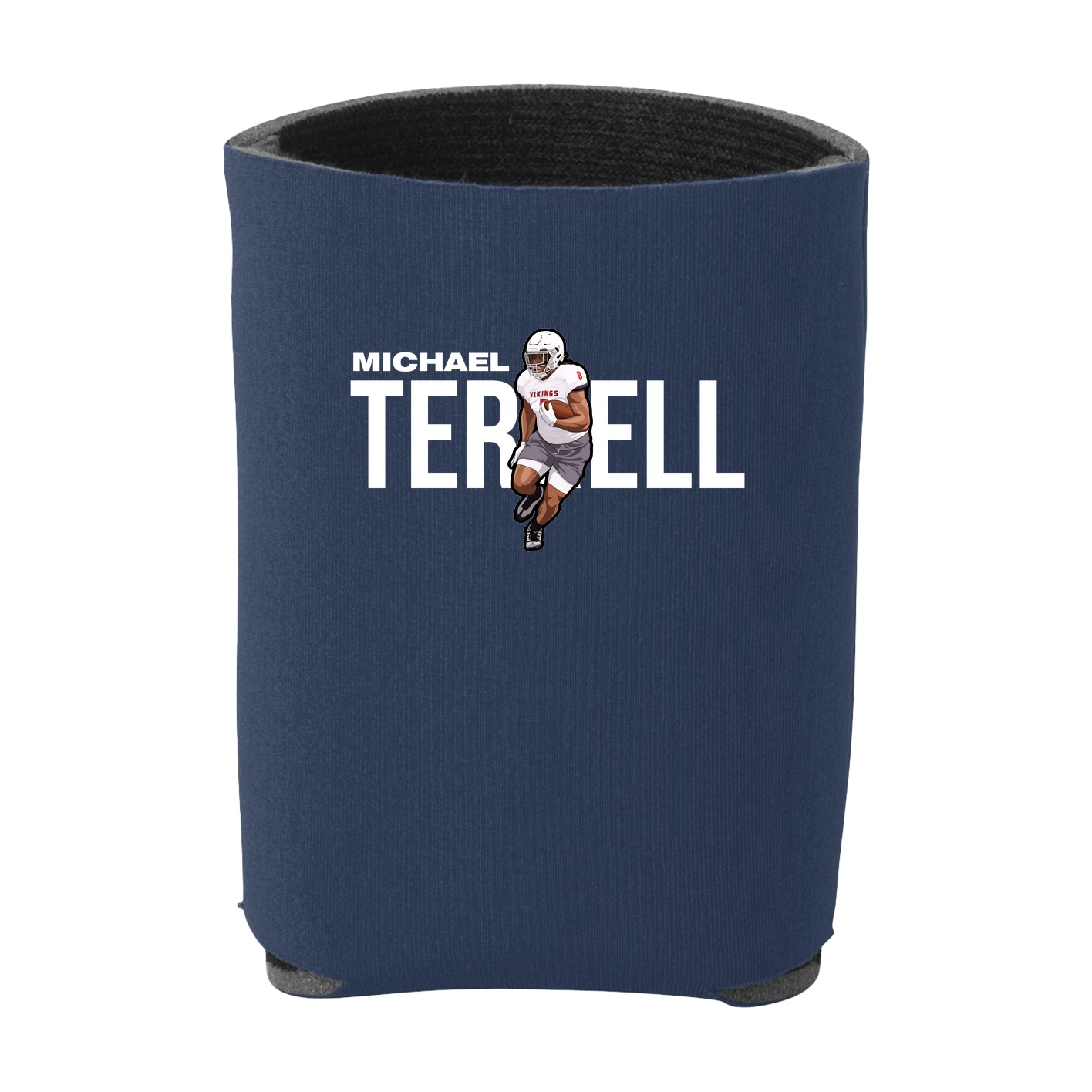 Can Holder — Player Name in Navy